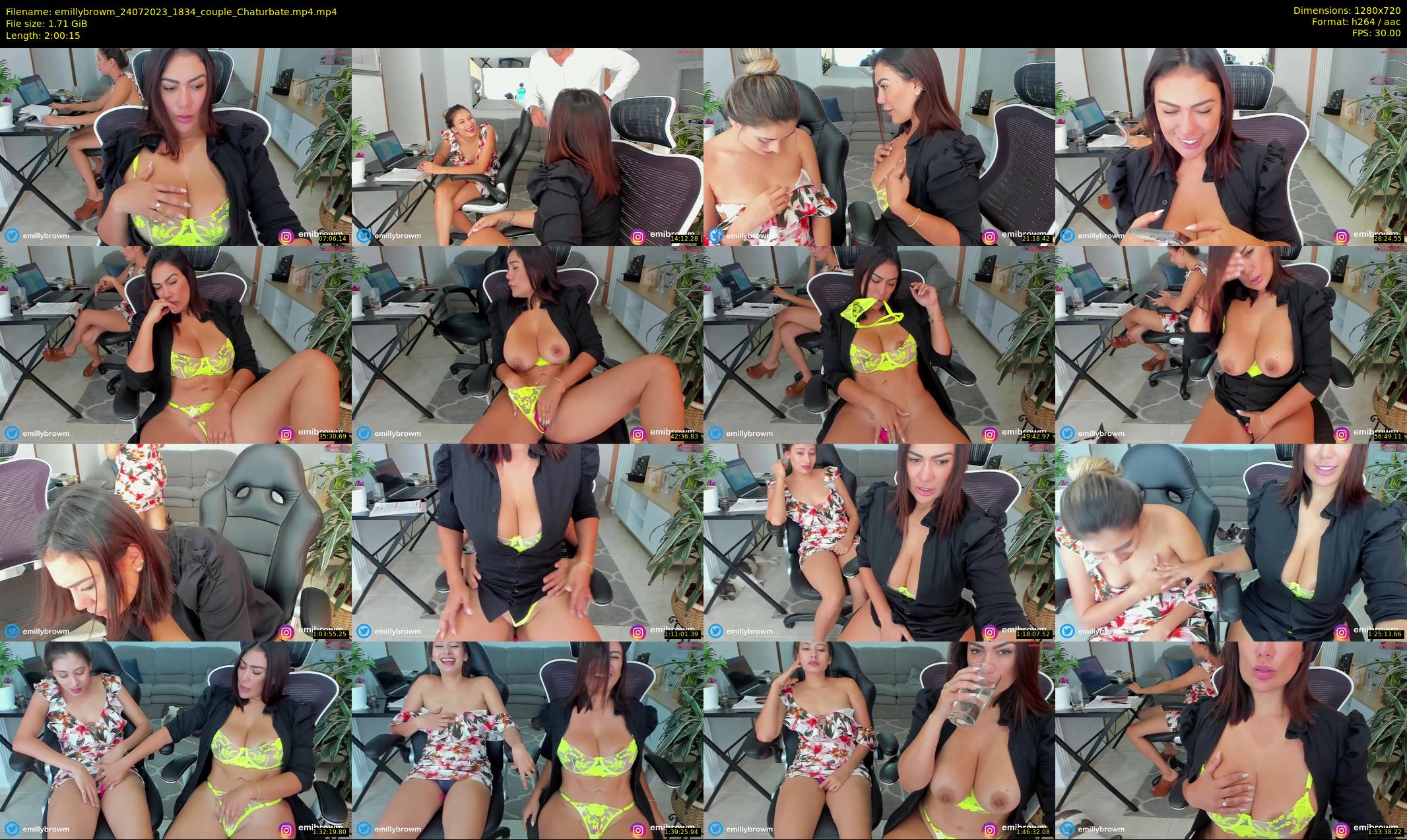 emillybrowm — 121 minute Chaturbate couple cam show recording, 720p, Jul 24, 2023