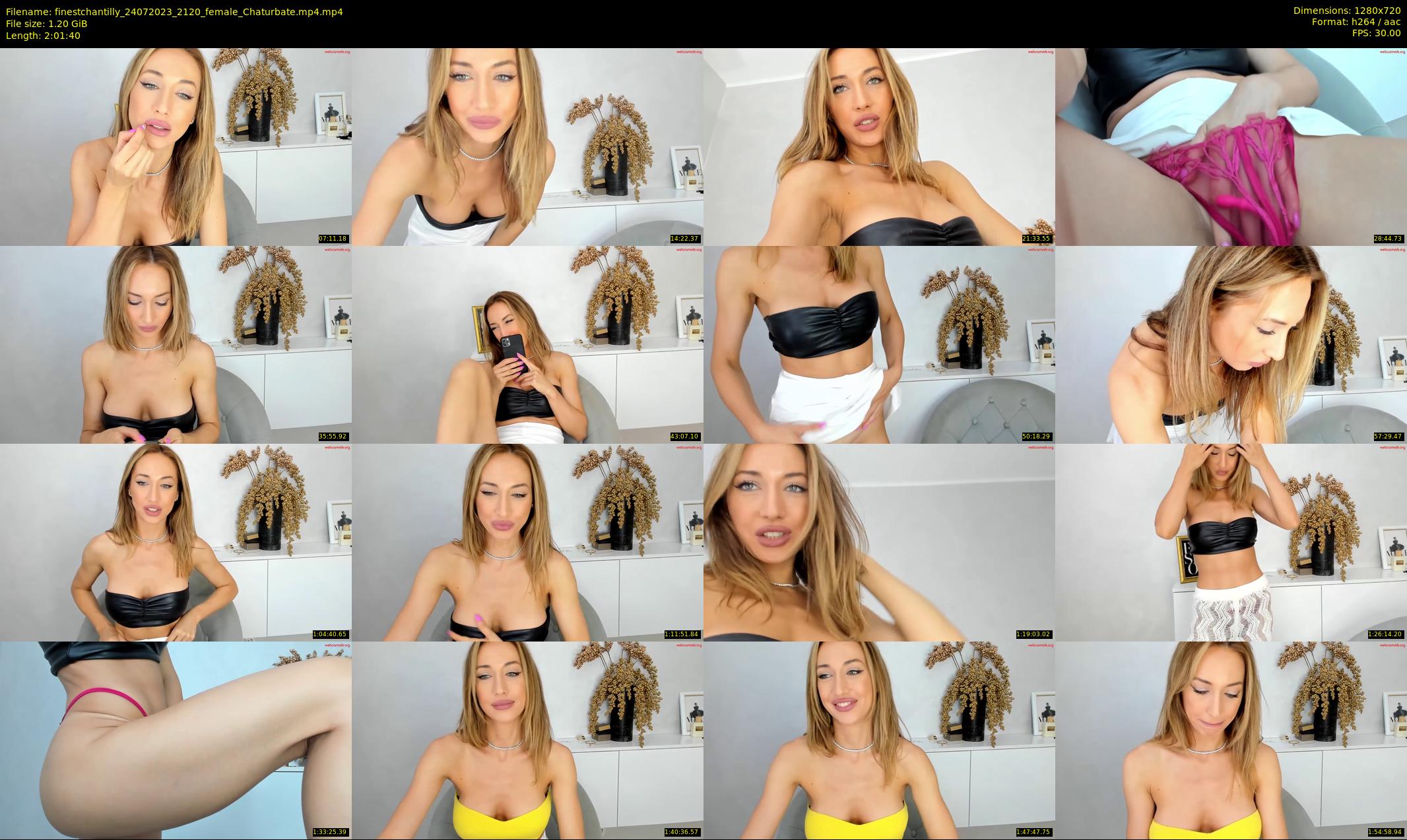 finestchantilly — 122 minute Chaturbate female cam show recording, 720p, Jul 24, 2023