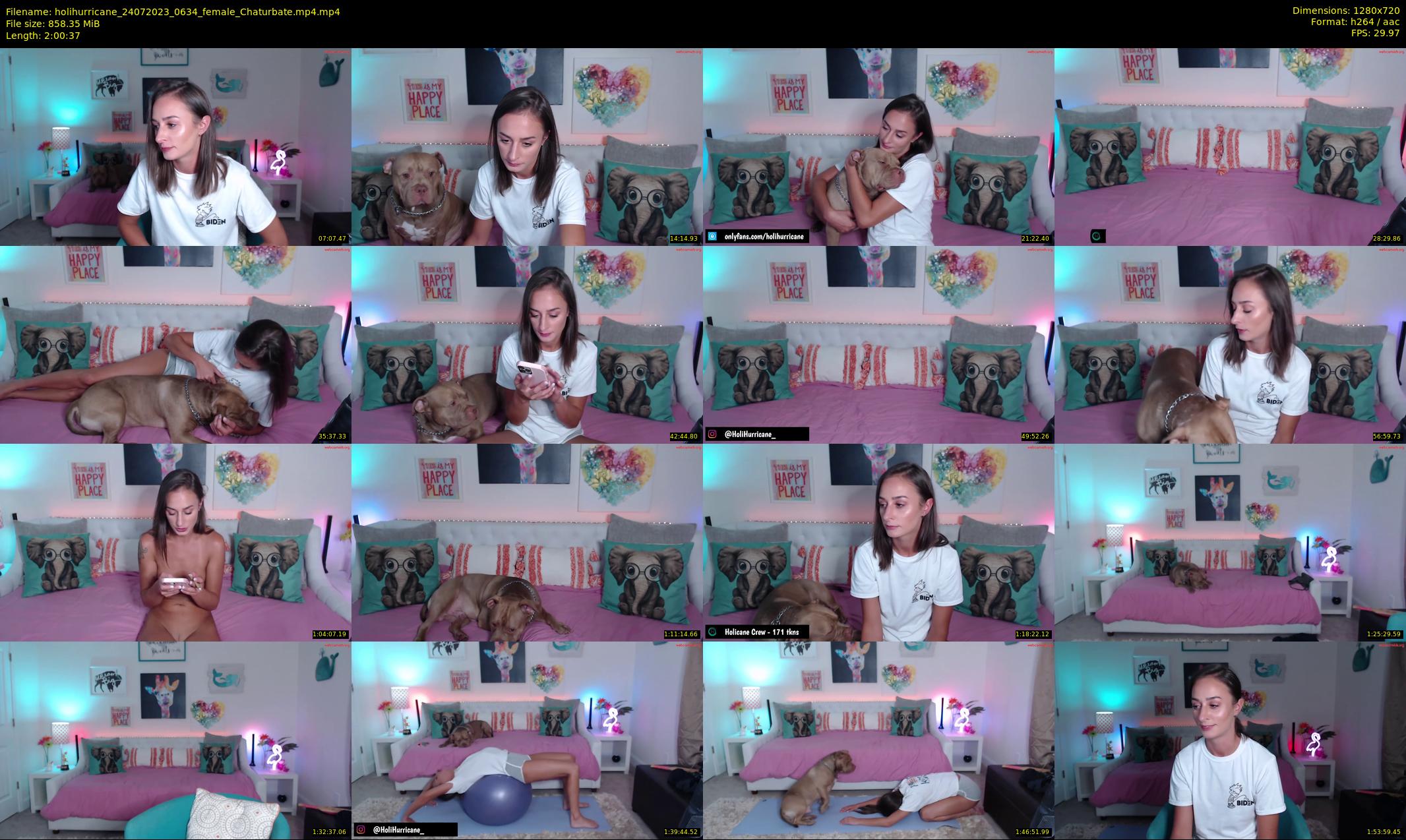 holihurricane — 121 minute Chaturbate female cam show recording, 720p, Jul 24, 2023