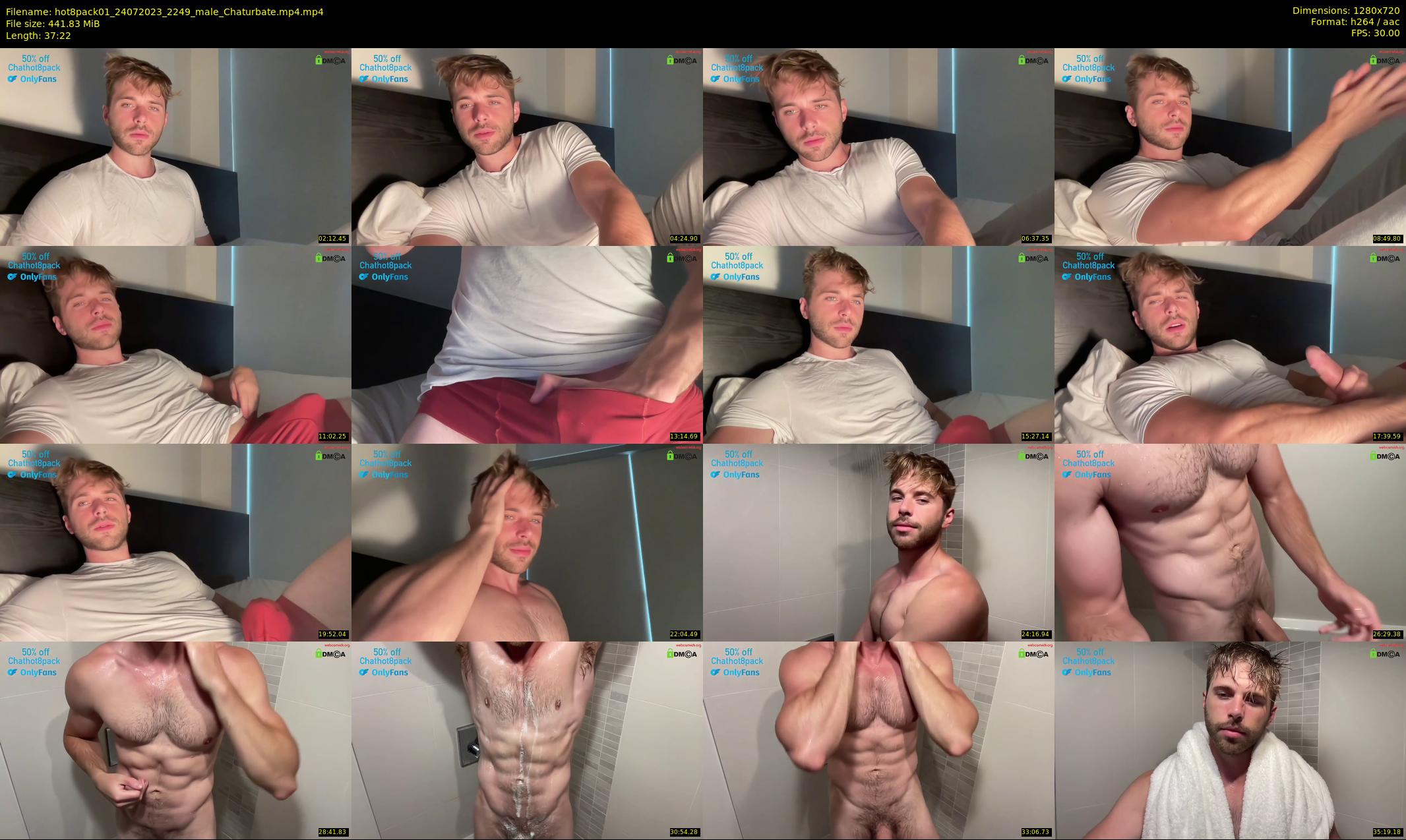 hot8pack01 — 38 minute Chaturbate male cam show recording, 720p, Jul 24, 2023