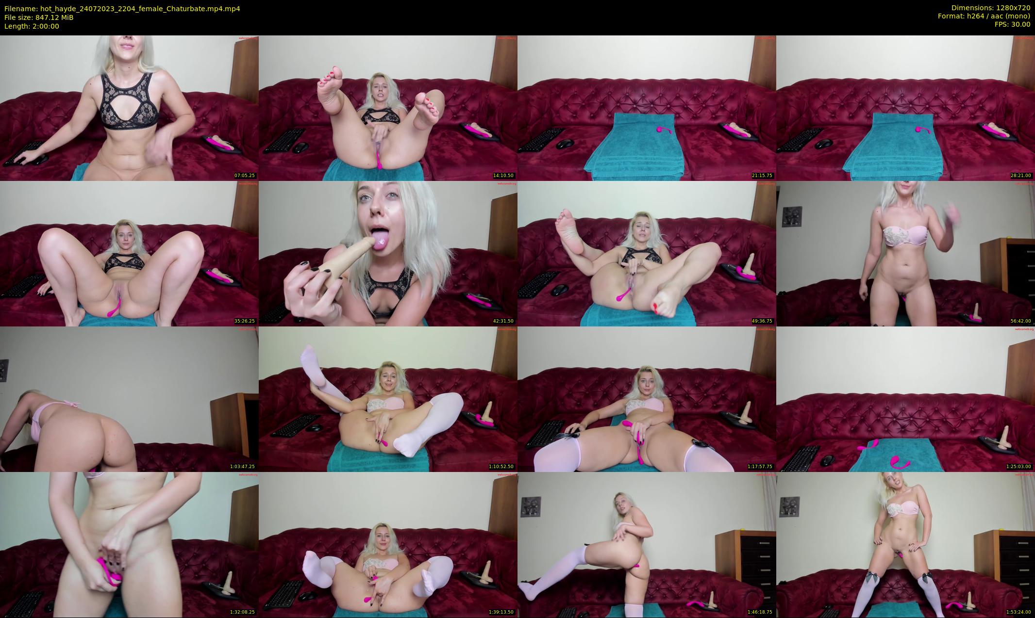hot_hayde — 120 minute Chaturbate female cam show recording, 720p, Jul 24, 2023