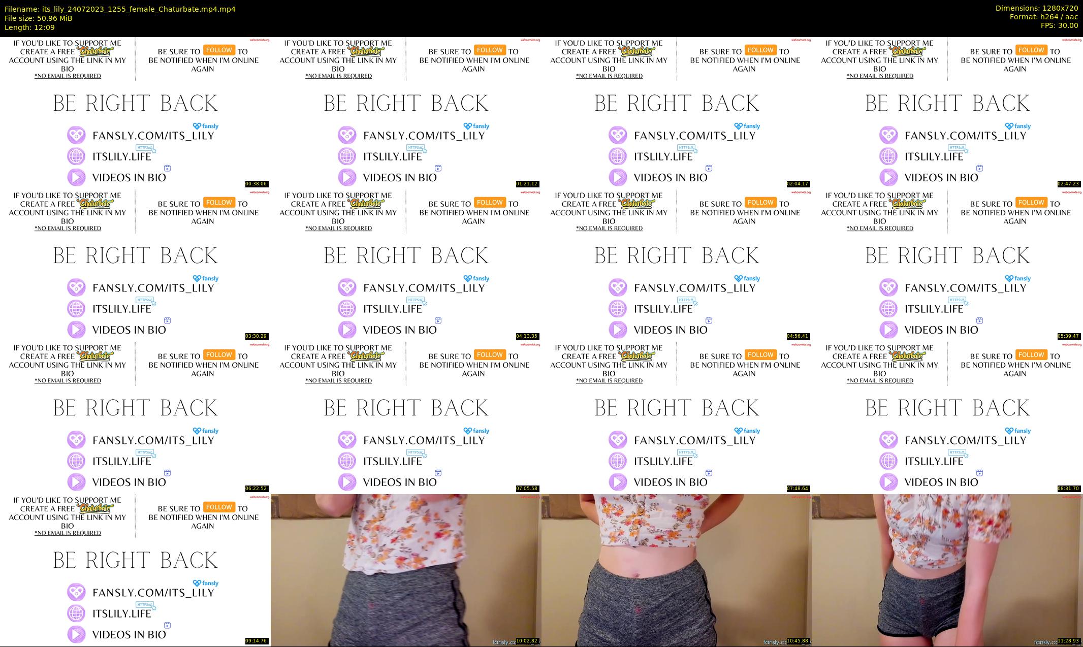 its_lily — 13 minute Chaturbate female cam show recording, 720p, Jul 24, 2023