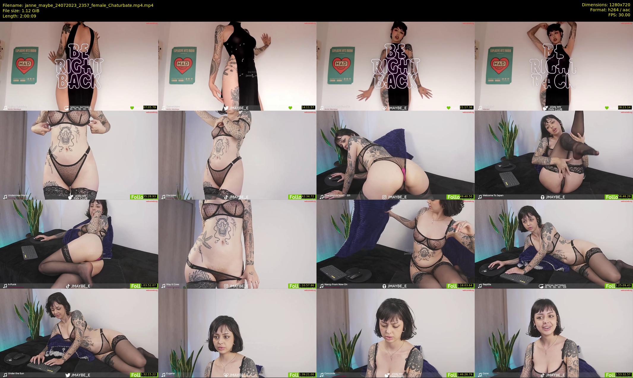 janne_maybe — 121 minute Chaturbate female cam show recording, 720p, Jul 24, 2023