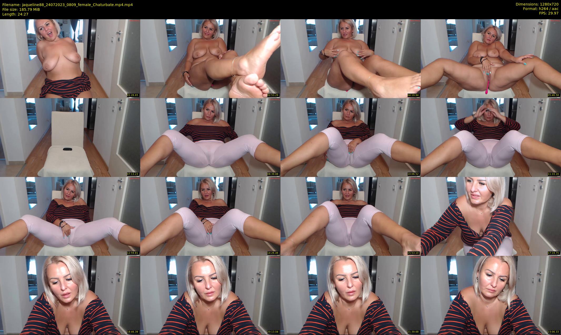 jaqueline88 — 25 minute Chaturbate female cam show recording, 720p, Jul 24, 2023