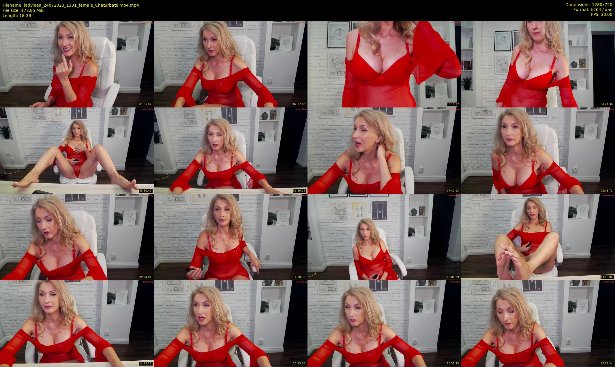 ladyleea — 19 minute Chaturbate female cam show recording, 720p, Jul 24, 2023