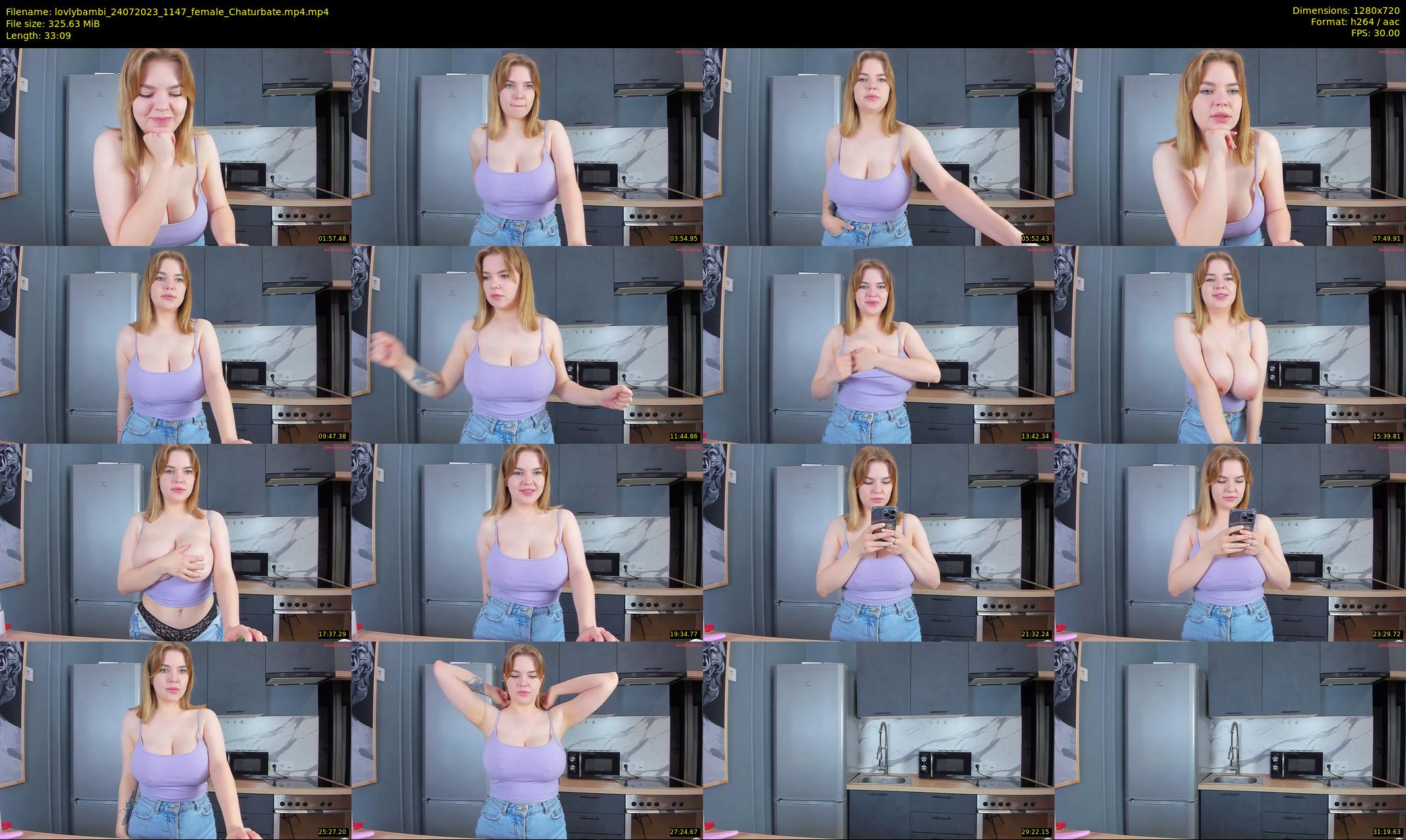 lovlybambi — 34 minute Chaturbate female cam show recording, 720p, Jul 24, 2023