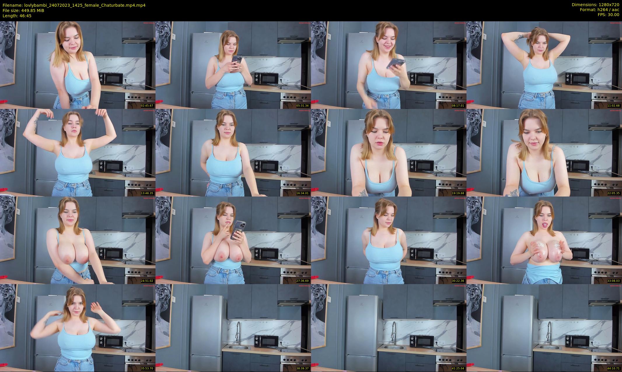 lovlybambi — 47 minute Chaturbate female cam show recording, 720p, Jul 24, 2023