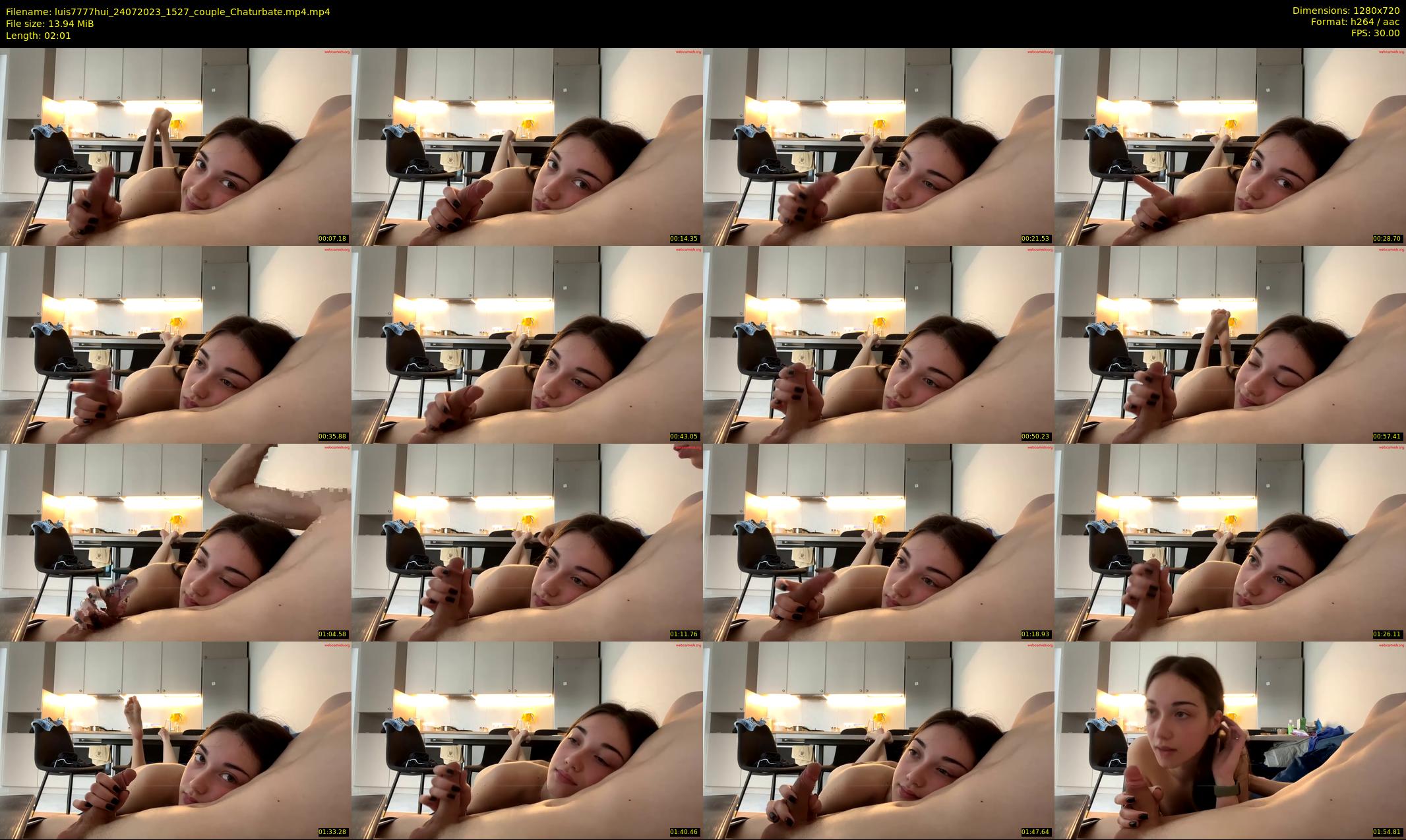 luis7777hui — 3 minute Chaturbate couple cam show recording, 720p, Jul 24, 2023