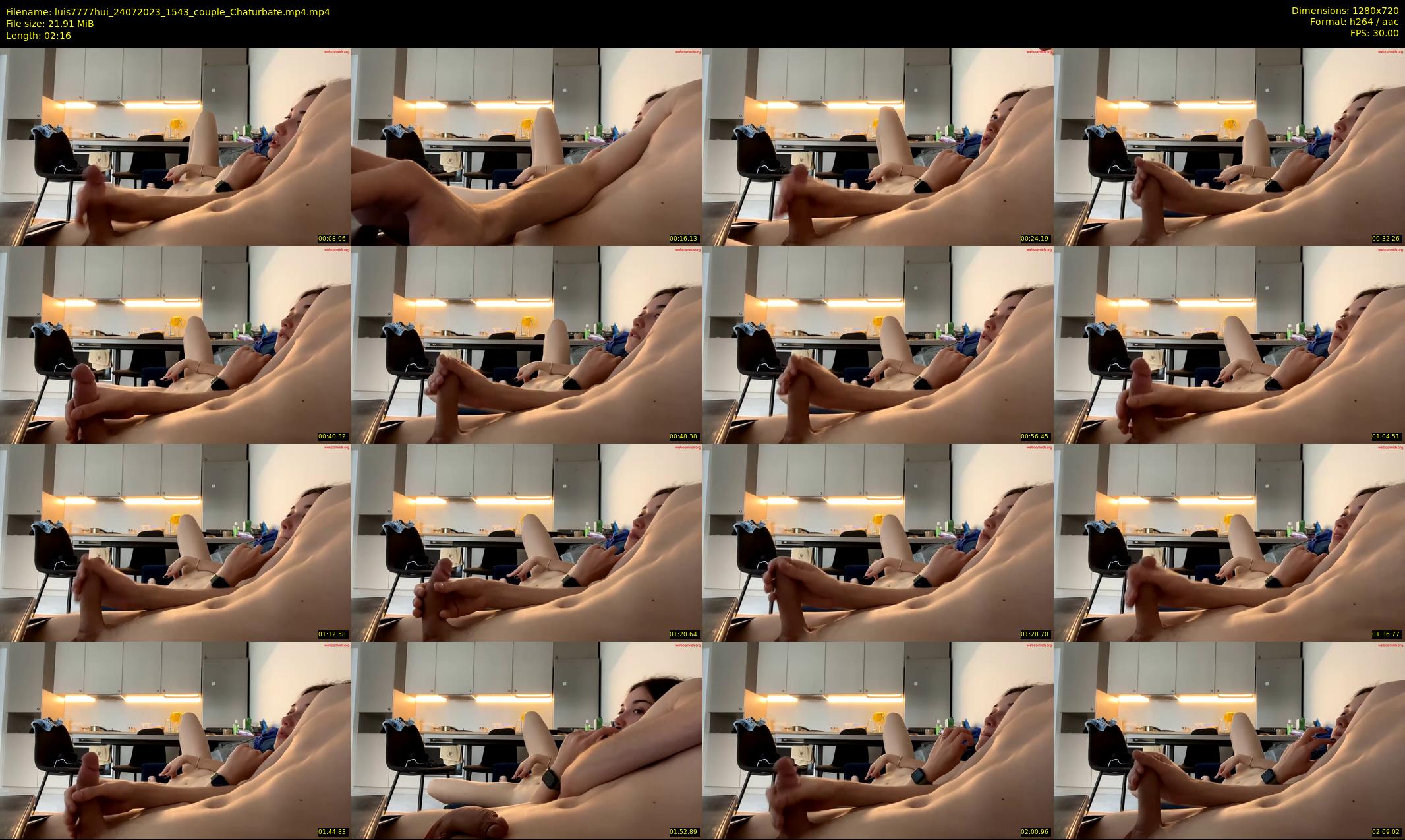 luis7777hui — 3 minute Chaturbate couple cam show recording, 720p, Jul 24, 2023