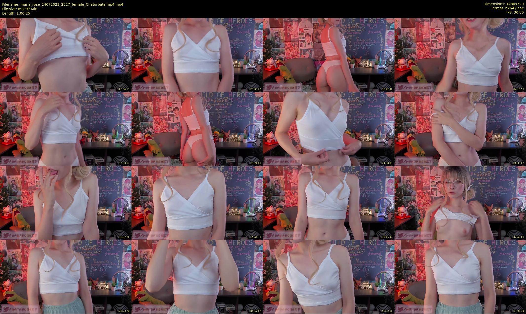 mana_rose — 61 minute Chaturbate female cam show recording, 720p, Jul 24, 2023