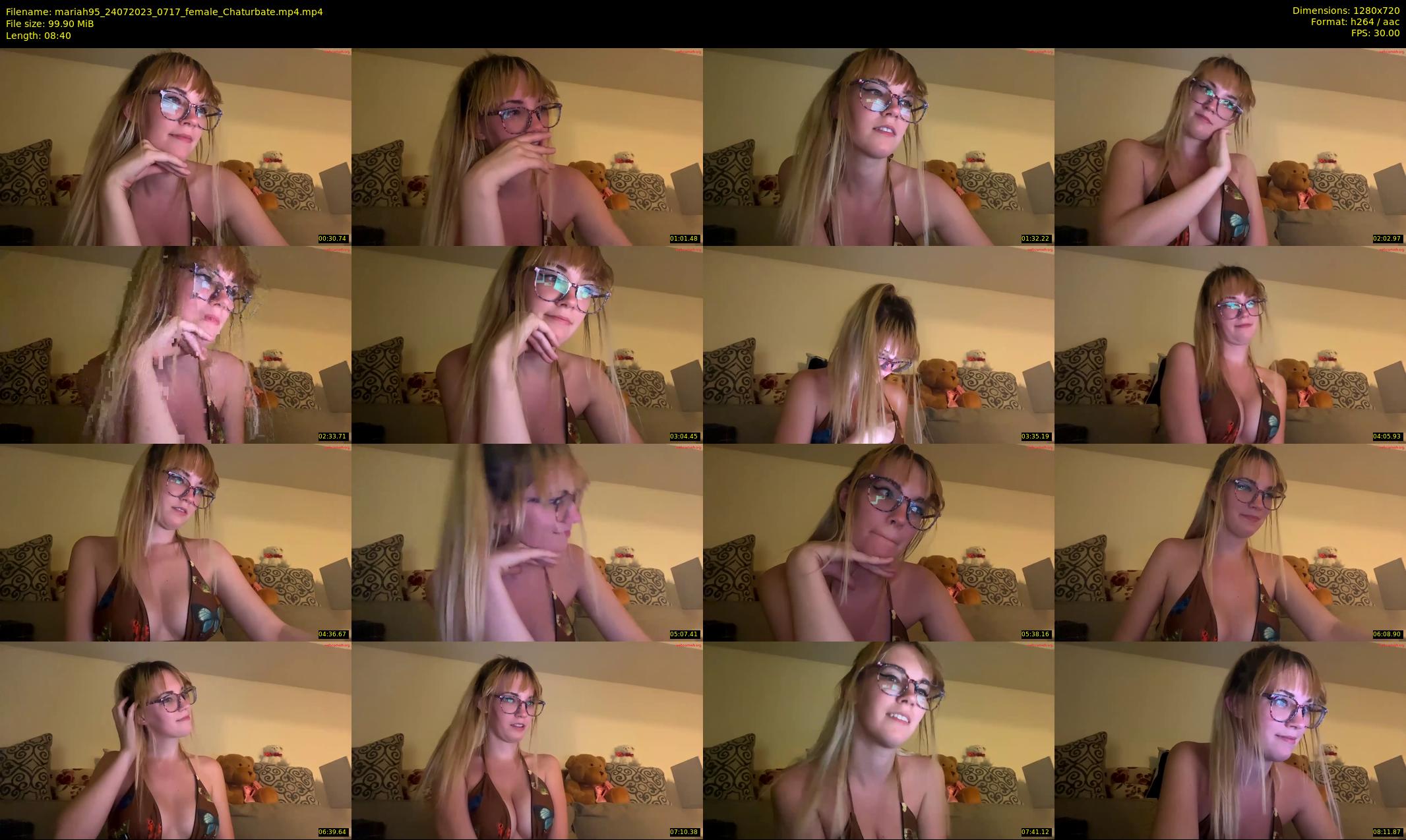 mariah95 — 9 minute Chaturbate female cam show recording, 720p, Jul 24, 2023