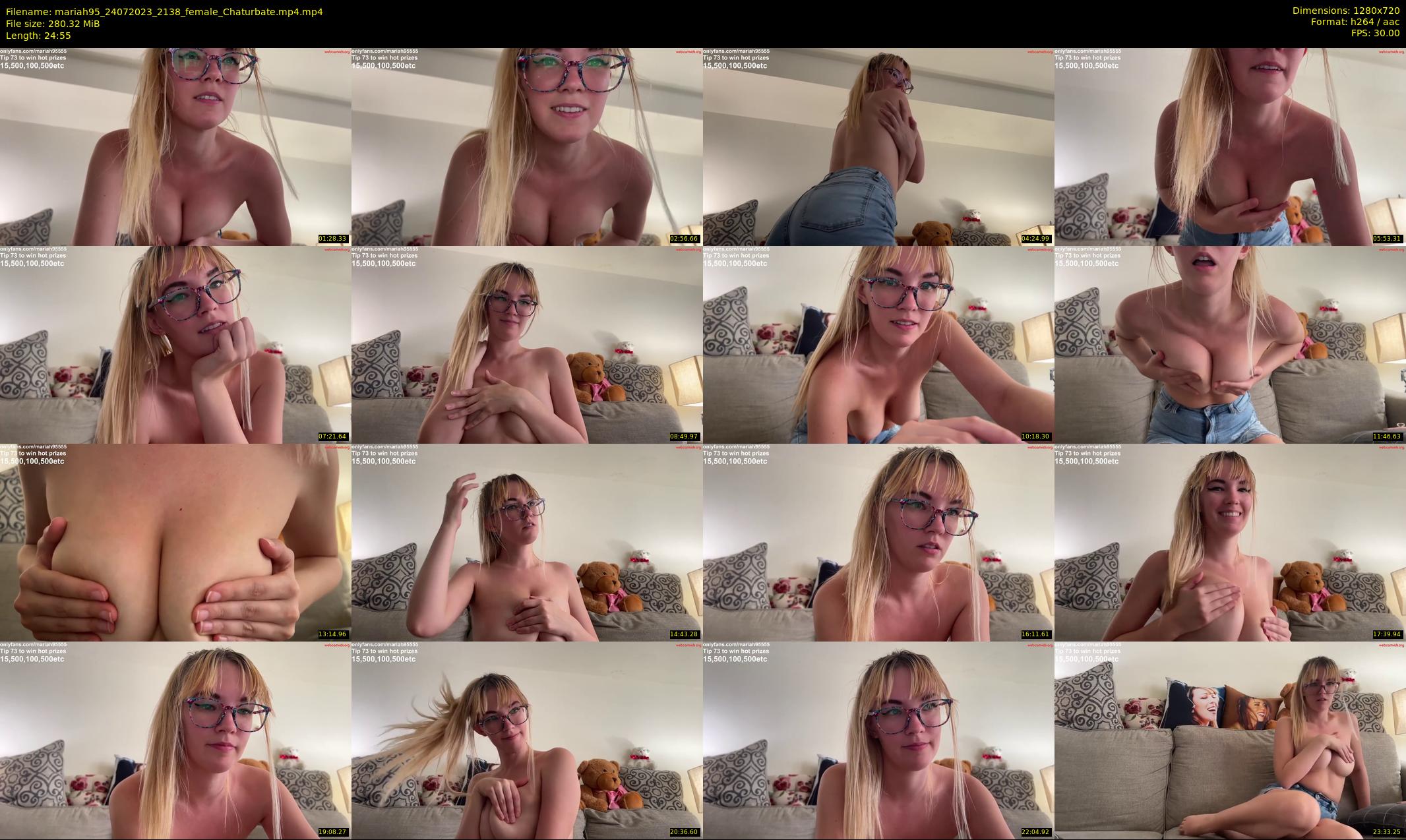 mariah95 — 25 minute Chaturbate female cam show recording, 720p, Jul 24, 2023