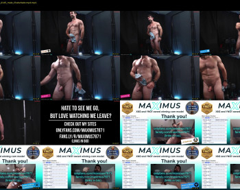 maximus_787 — 3 minute Chaturbate male cam show recording, 720p, Jul 25, 2023