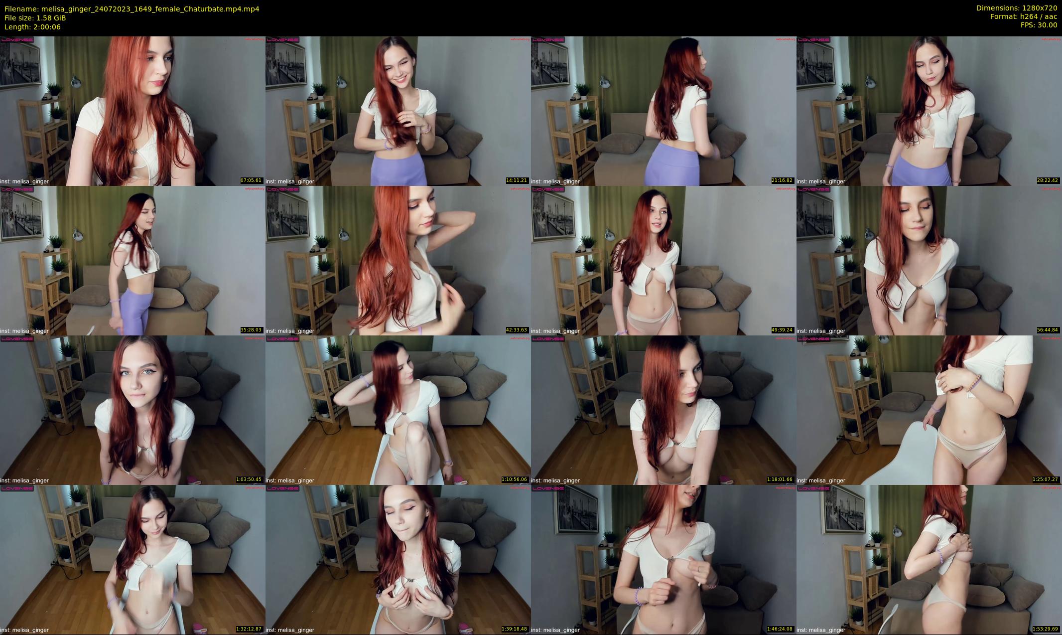 melisa_ginger — 121 minute Chaturbate female cam show recording, 720p, Jul 24, 2023