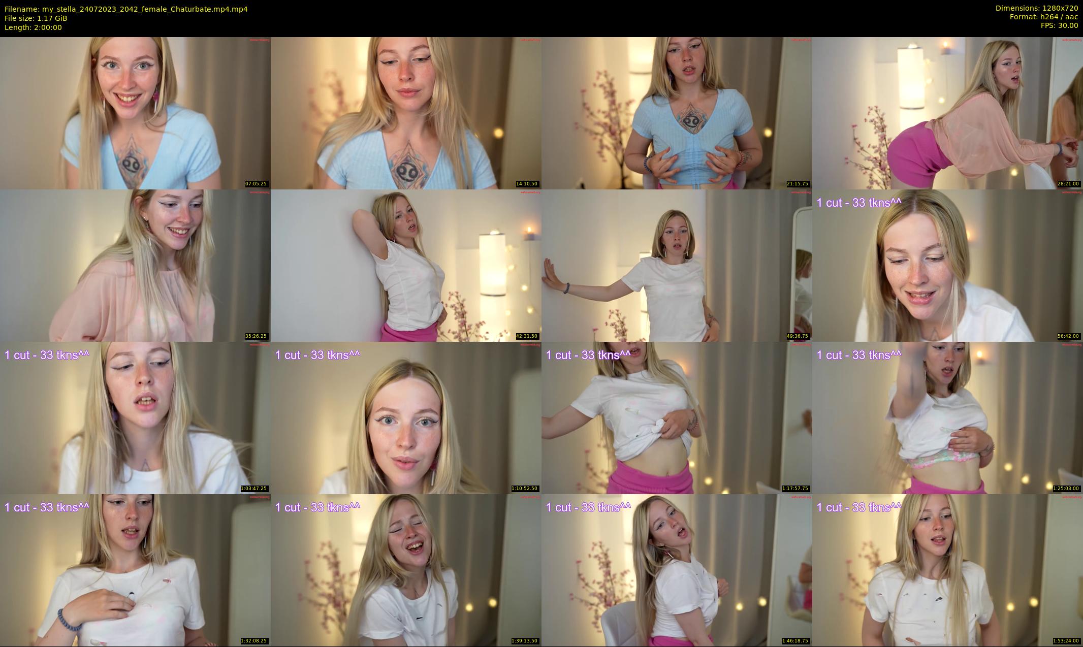 my_stella — 120 minute Chaturbate female cam show recording, 720p, Jul 24, 2023