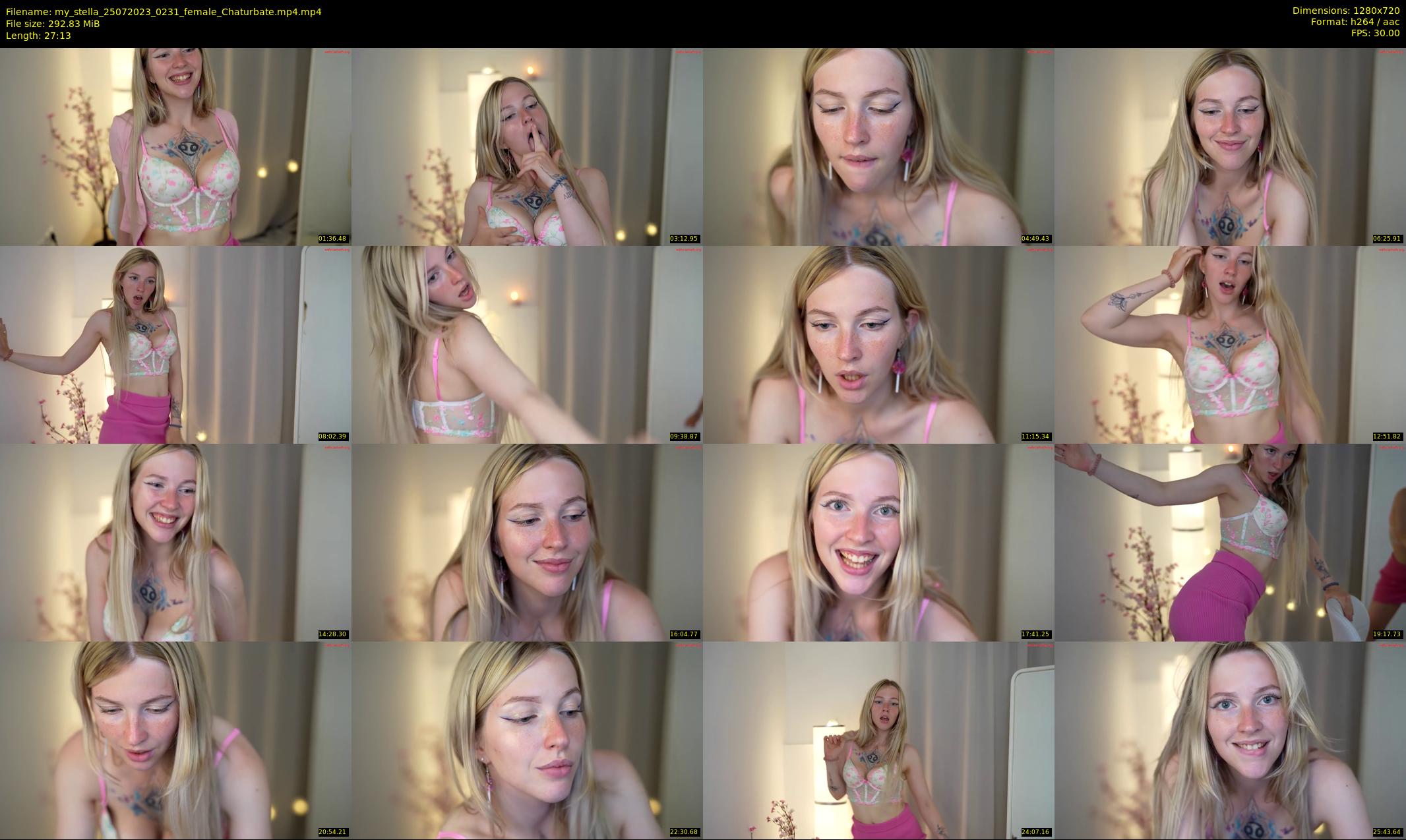 my_stella — 28 minute Chaturbate female cam show recording, 720p, Jul 25, 2023