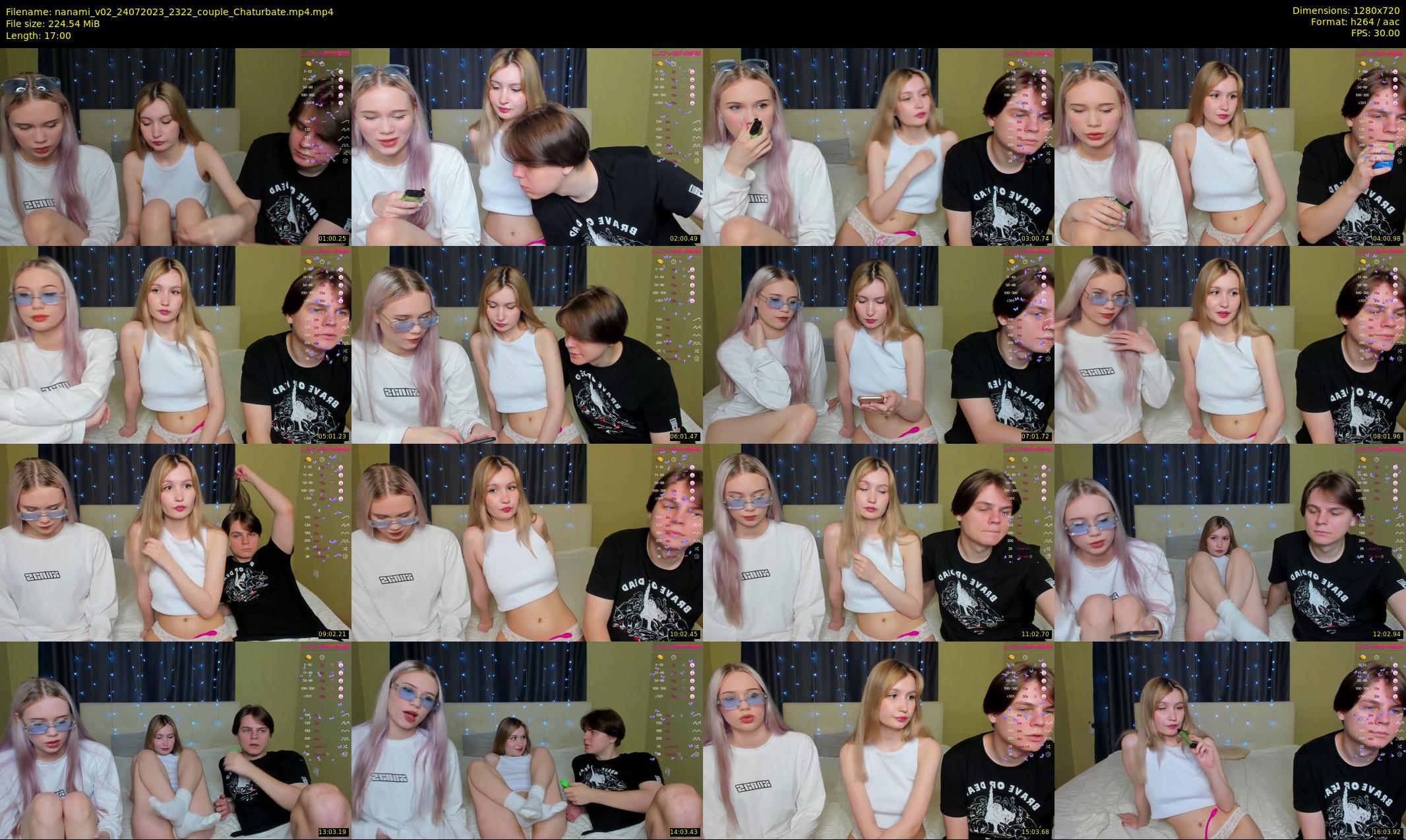 nanami_v02 — 17 minute Chaturbate couple cam show recording, 720p, Jul 24, 2023