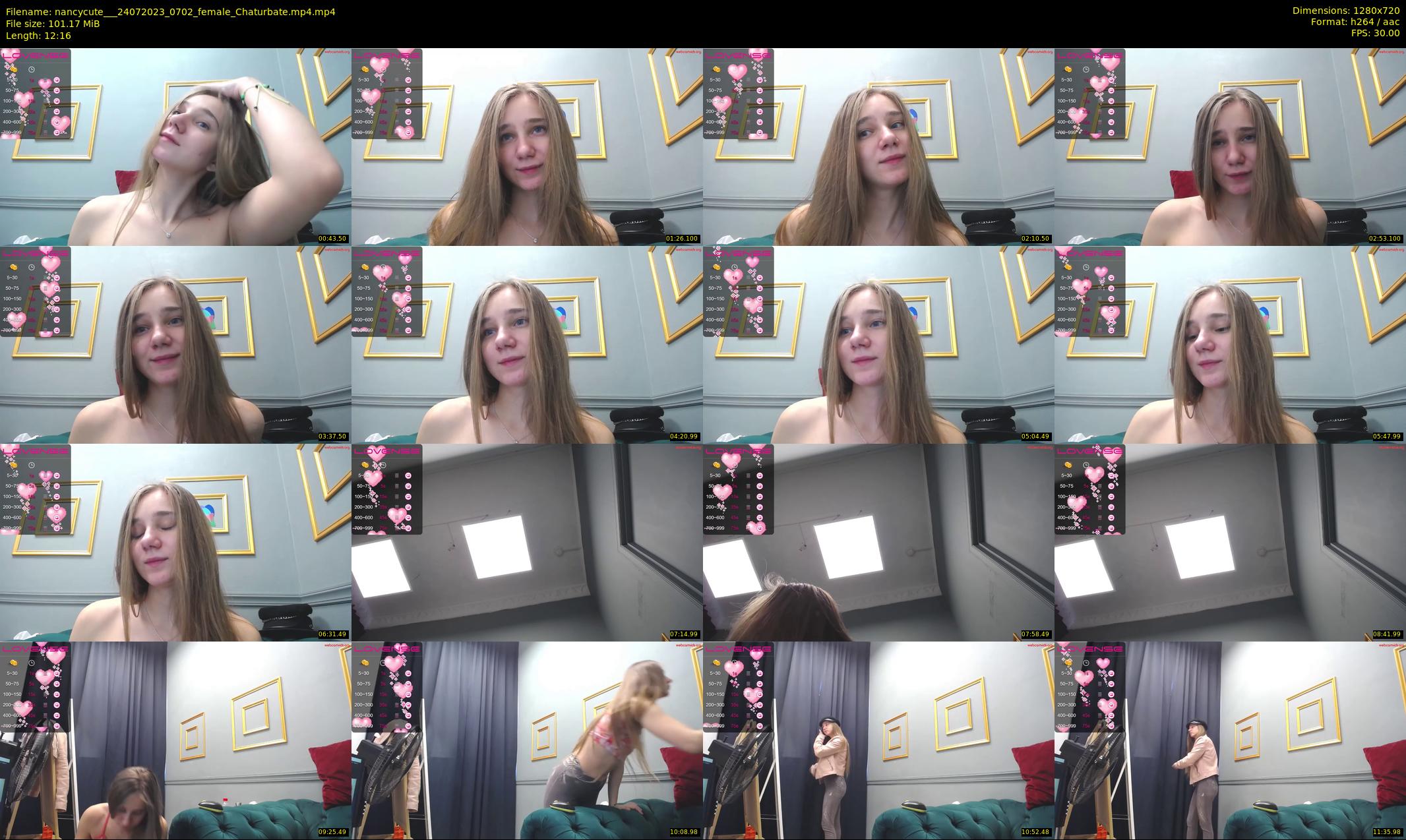 nancycute__ — 13 minute Chaturbate female cam show recording, 720p, Jul 24, 2023