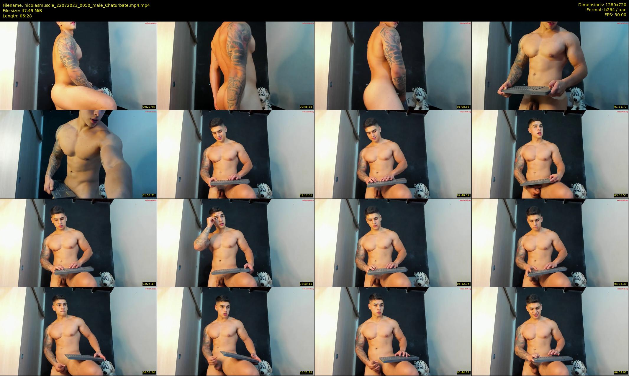nicolasmuscle — 7 minute Chaturbate male cam show recording, 720p, Jul 22, 2023
