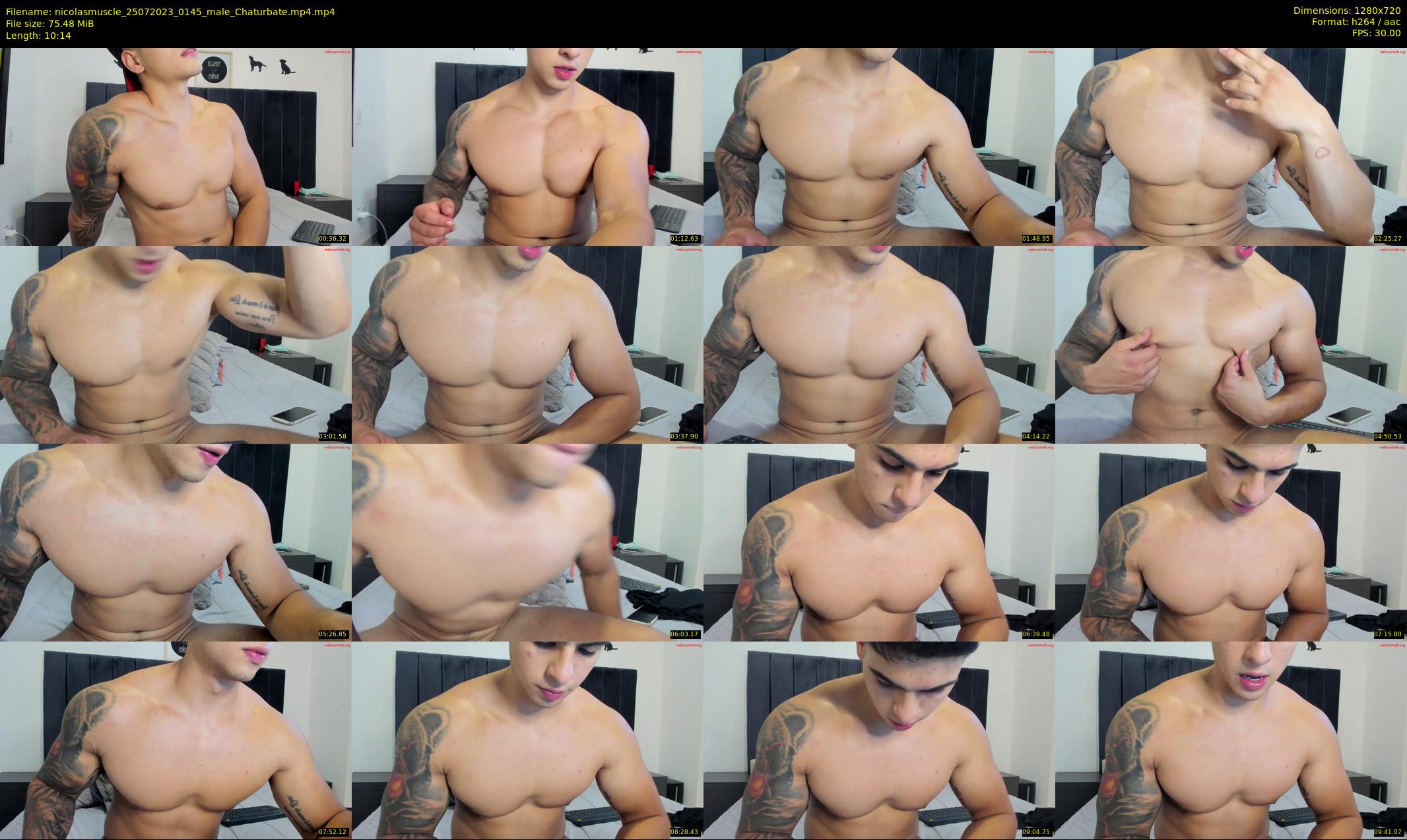 nicolasmuscle — 11 minute Chaturbate male cam show recording, 720p, Jul 25, 2023