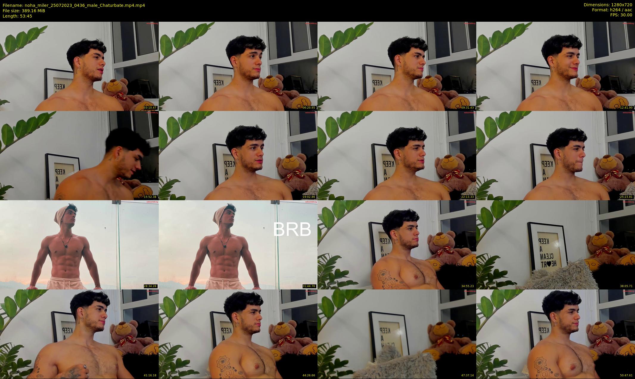 noha_miler — 54 minute Chaturbate male cam show recording, 720p, Jul 25, 2023
