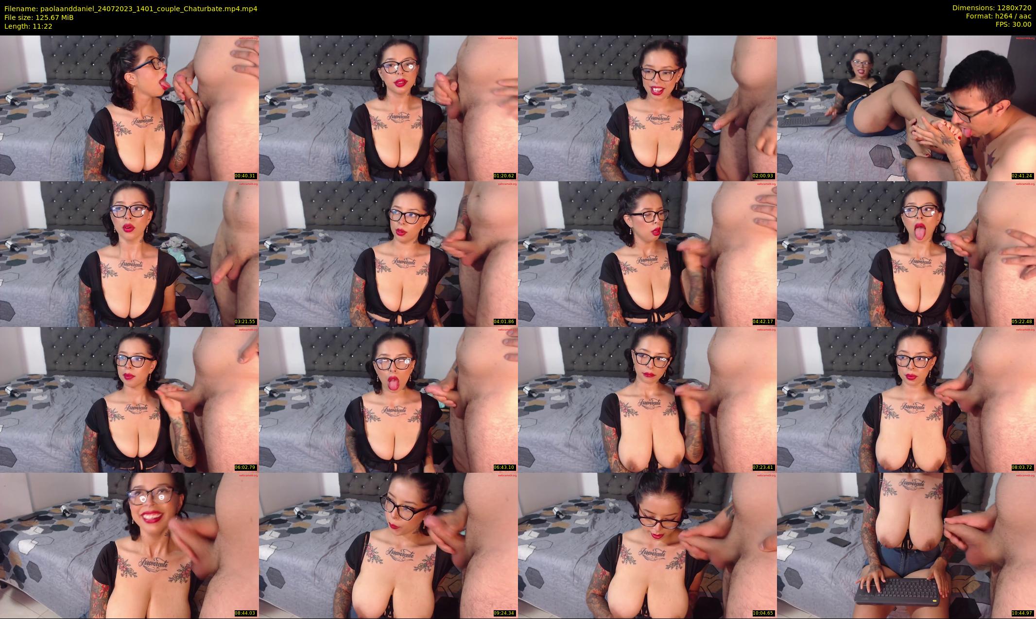 paolaanddaniel — 12 minute Chaturbate couple cam show recording, 720p, Jul 24, 2023