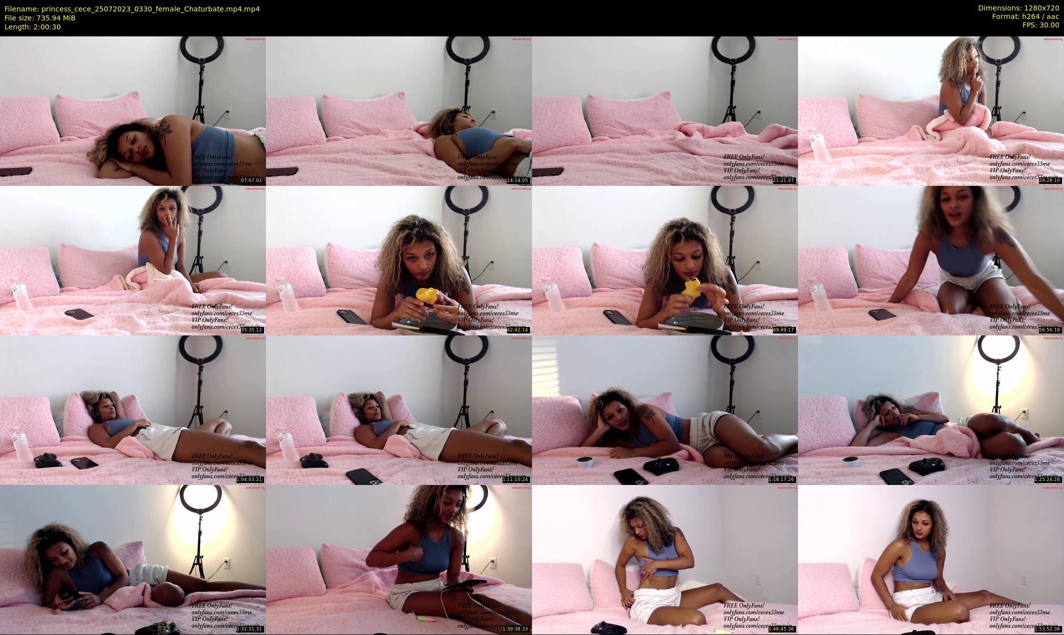 princess_cece — 121 minute Chaturbate female cam show recording, 720p, Jul 25, 2023