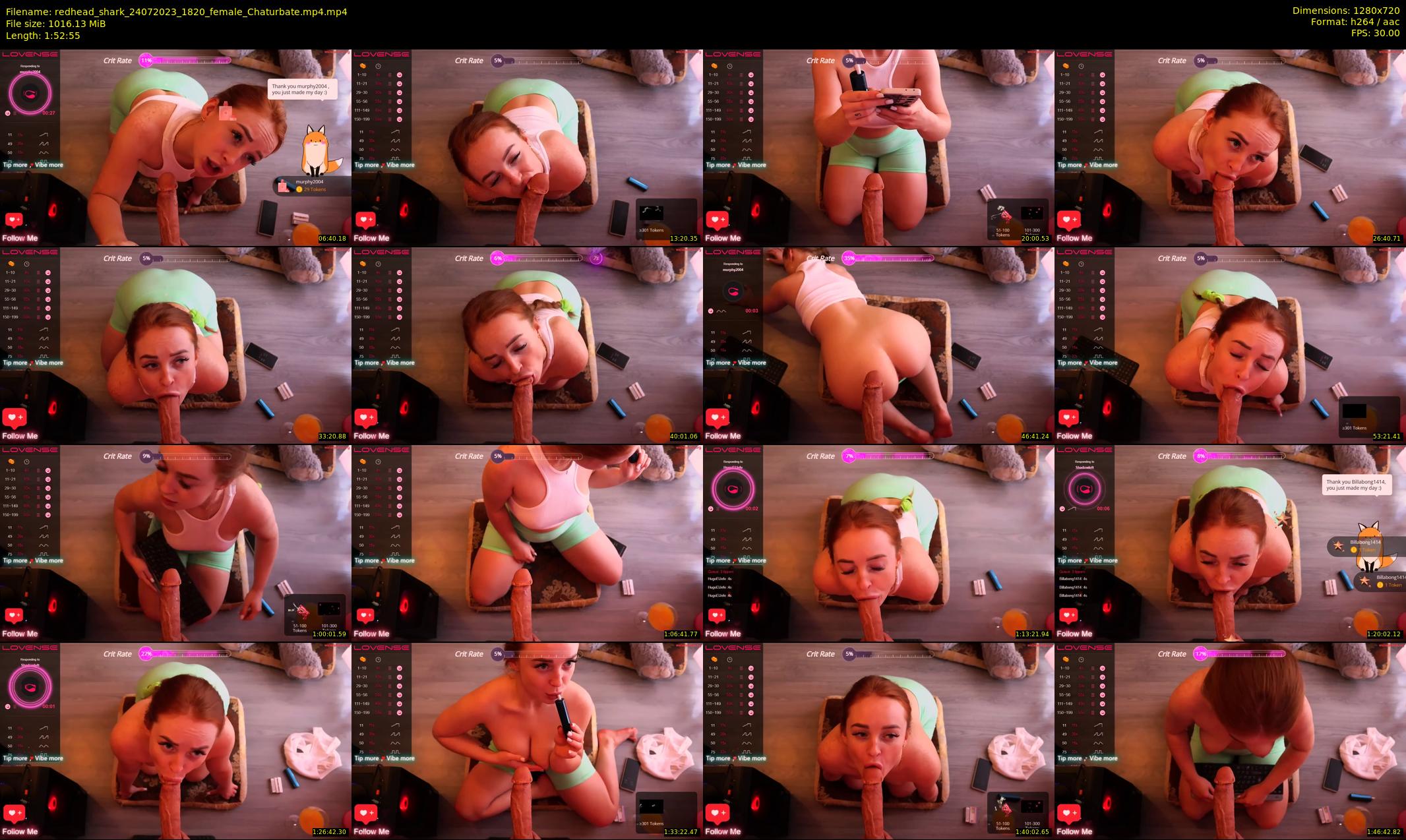 redhead_shark — 113 minute Chaturbate female cam show recording, 720p, Jul 24, 2023