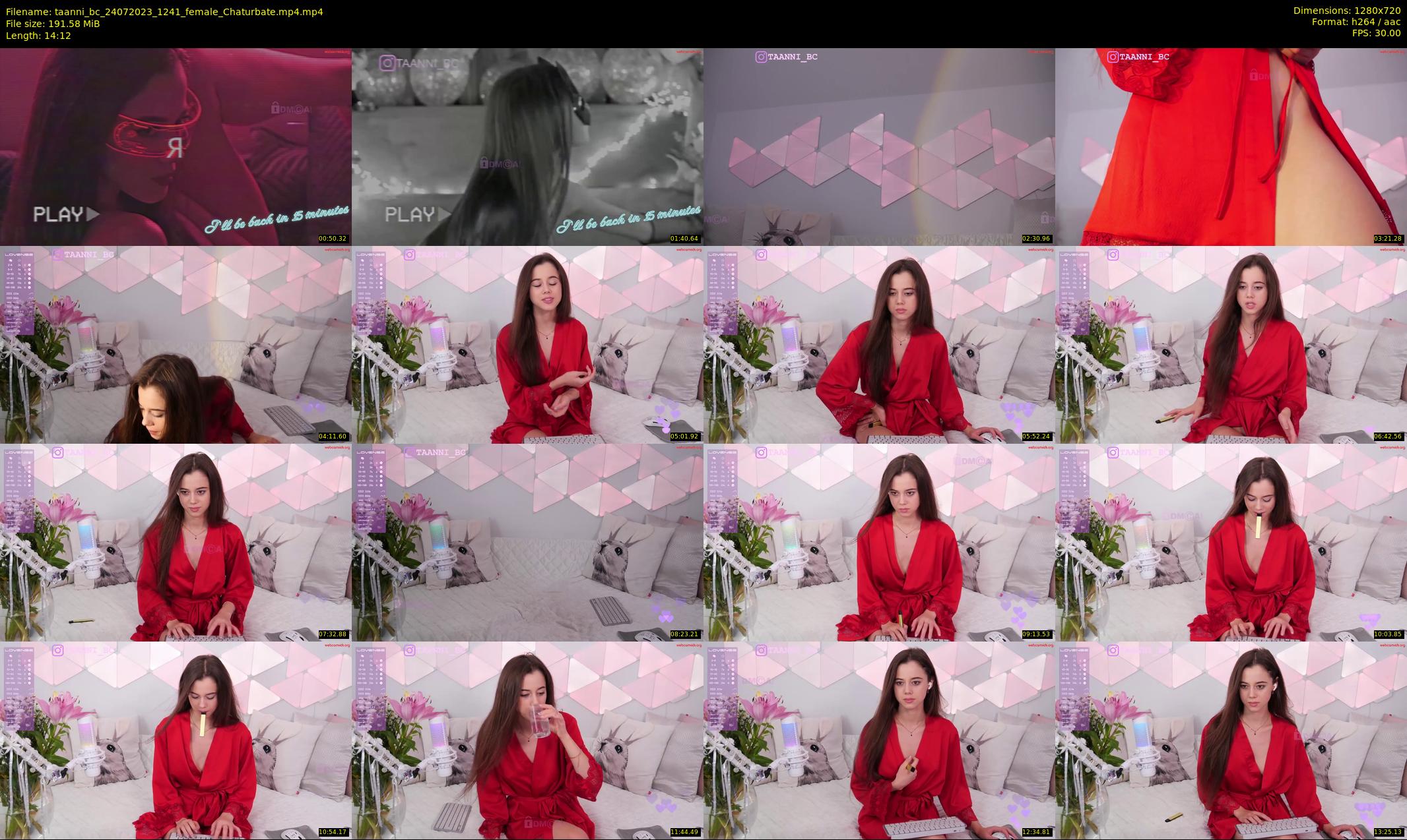 taanni_bc — 15 minute Chaturbate female cam show recording, 720p, Jul 24, 2023