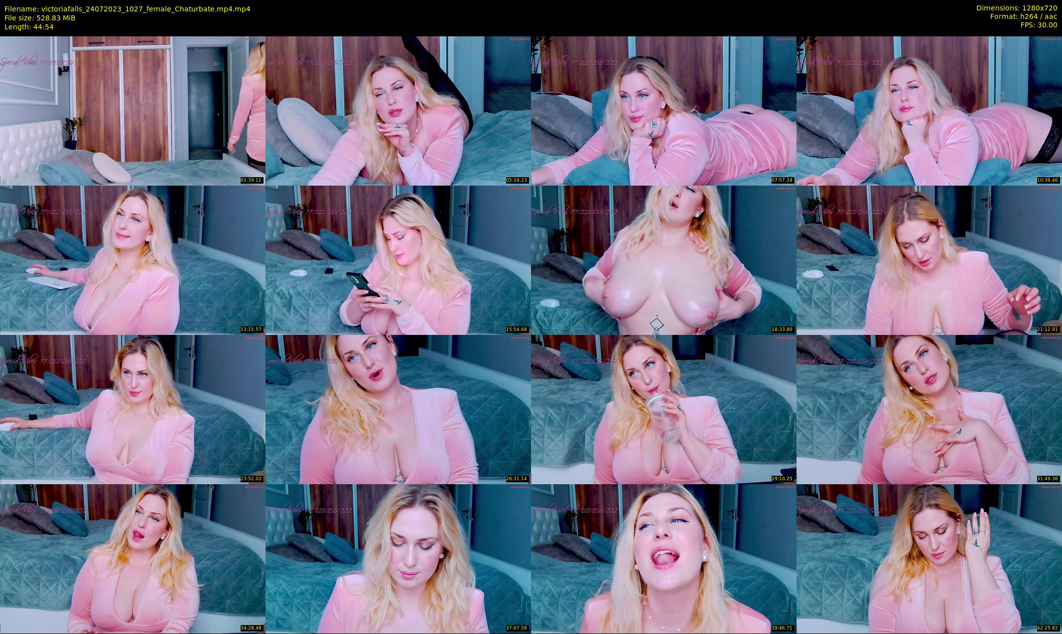 victoriafalls — 45 minute Chaturbate female cam show recording, 720p, Jul 24, 2023