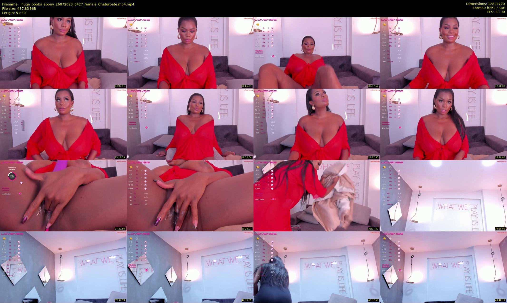 _huge_boobs_ebony — 52 minute Chaturbate female cam show recording, 720p, Jul 26, 2023