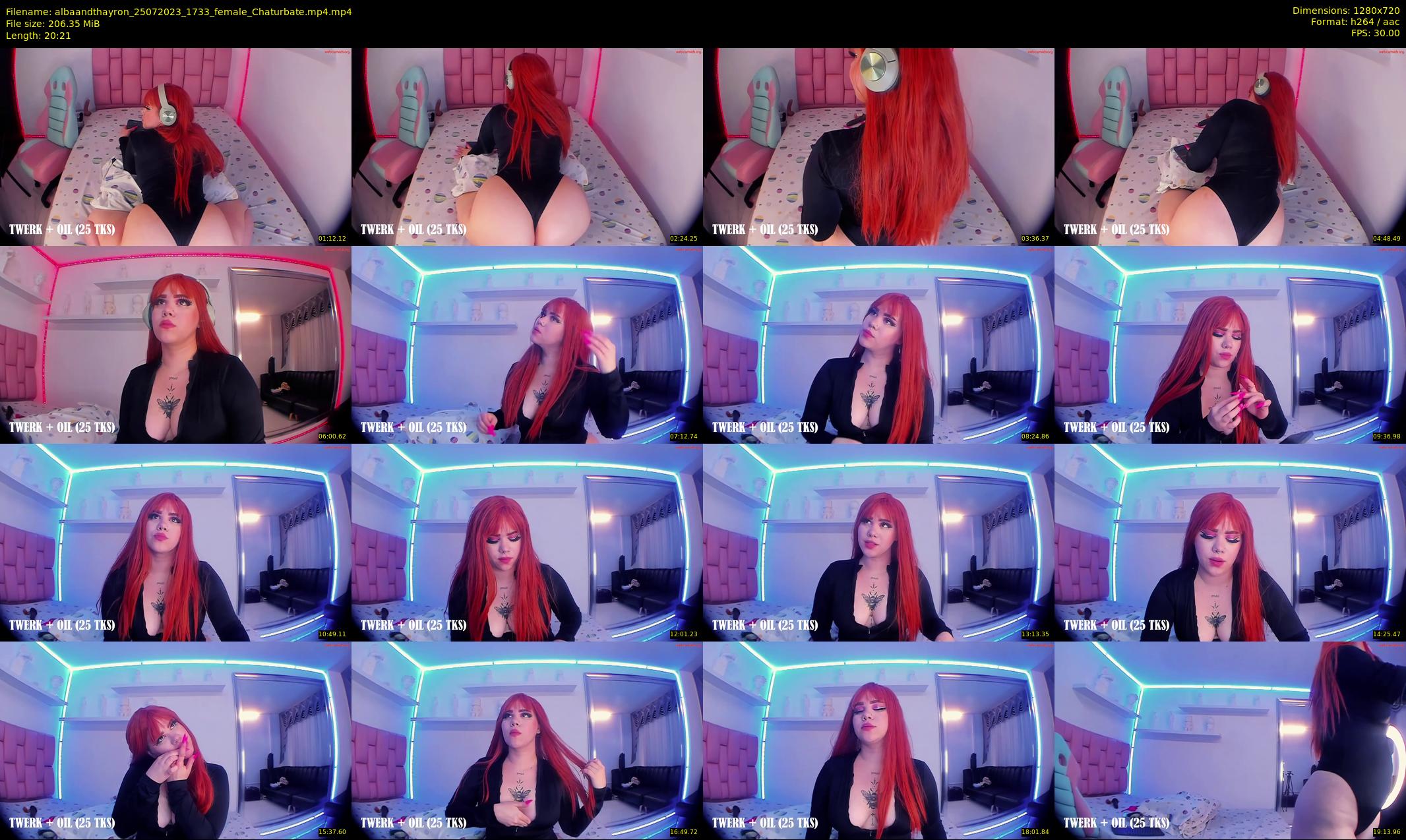 albaandthayron — 21 minute Chaturbate couple cam show recording, 720p, Jul 25, 2023