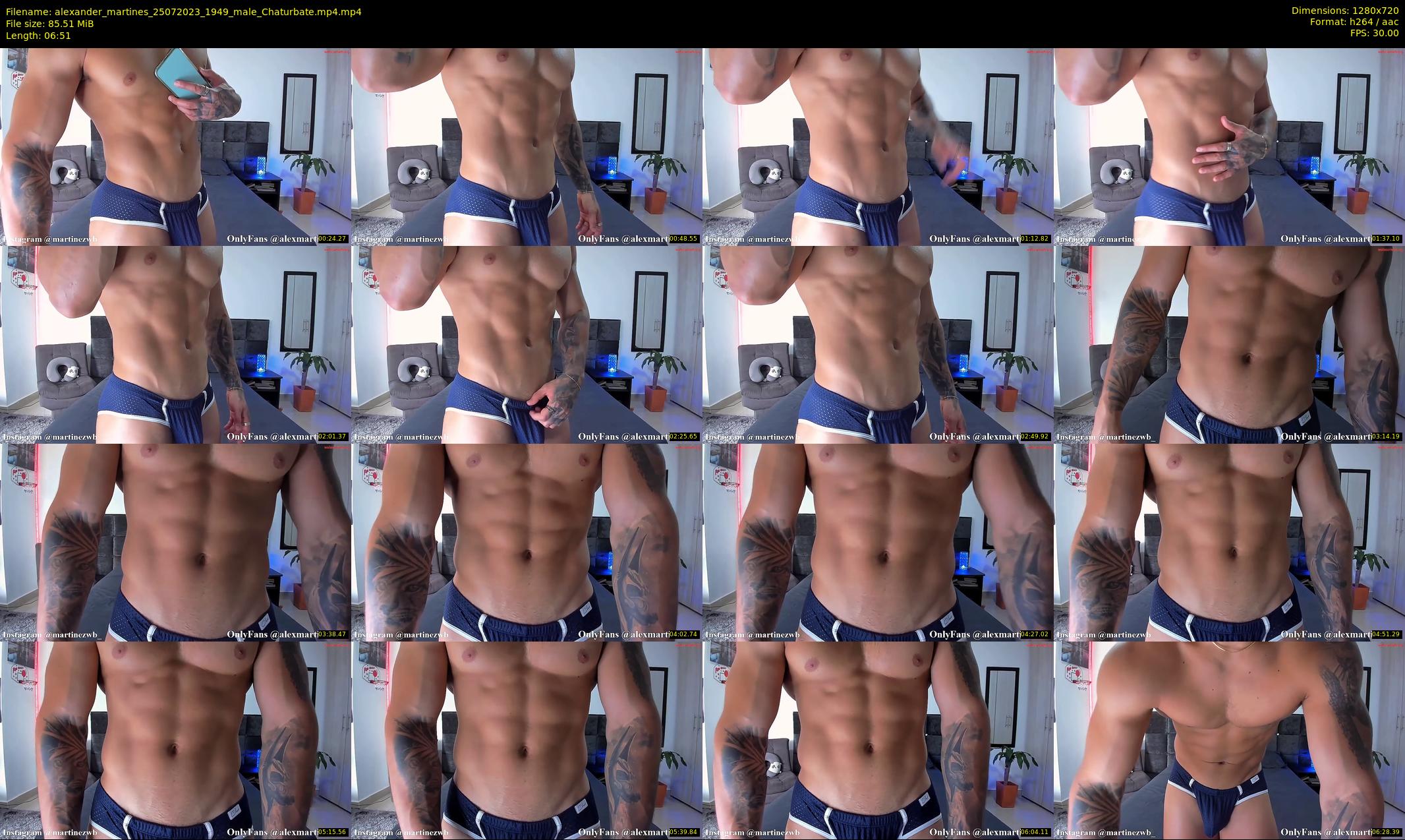 alexander_martines — 7 minute Chaturbate male cam show recording, 720p, Jul 25, 2023