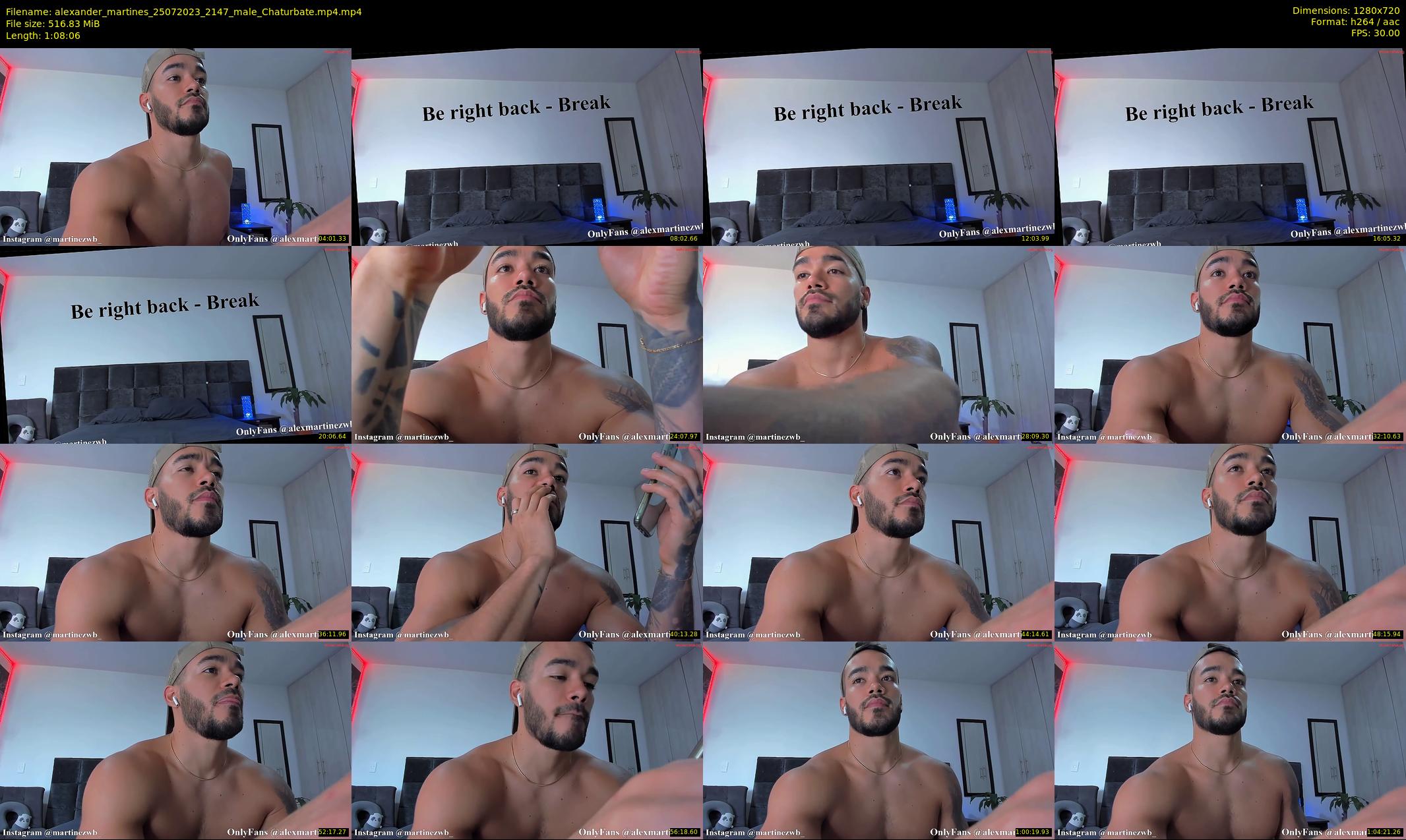 alexander_martines — 69 minute Chaturbate male cam show recording, 720p, Jul 25, 2023