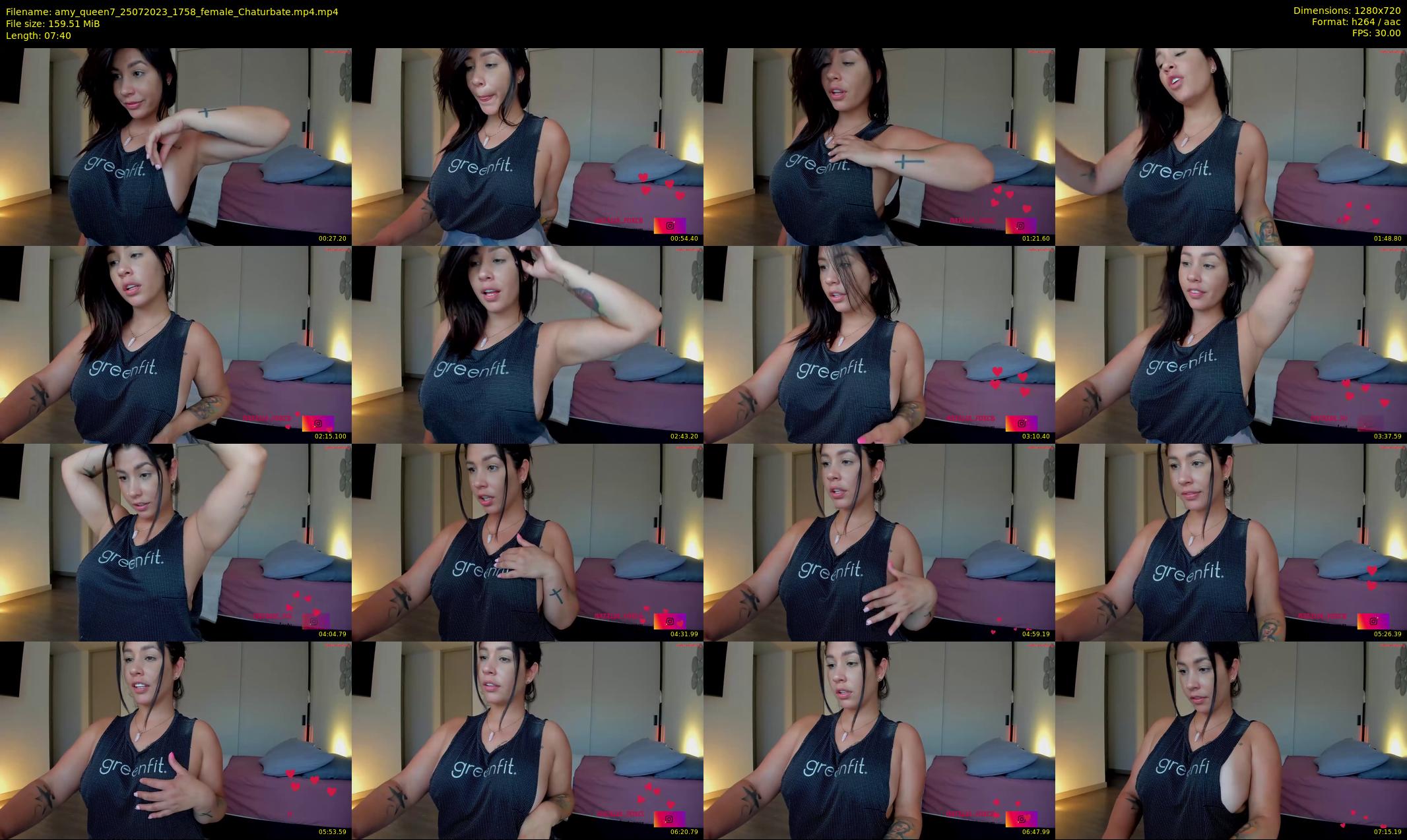 amy_queen7 — 8 minute Chaturbate female cam show recording, 720p, Jul 25, 2023