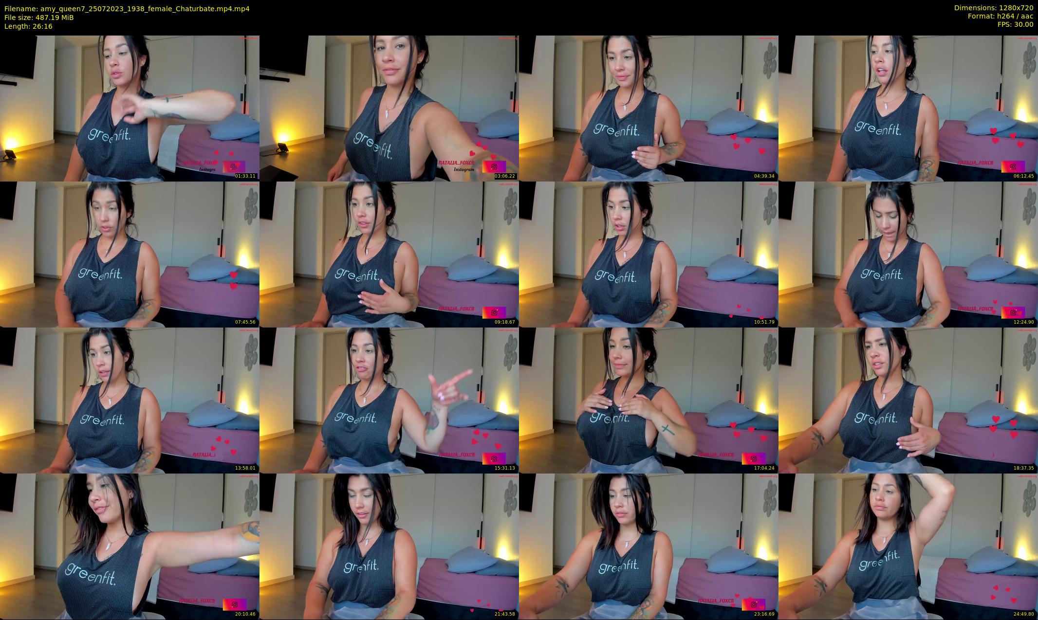 amy_queen7 — 27 minute Chaturbate female cam show recording, 720p, Jul 25, 2023