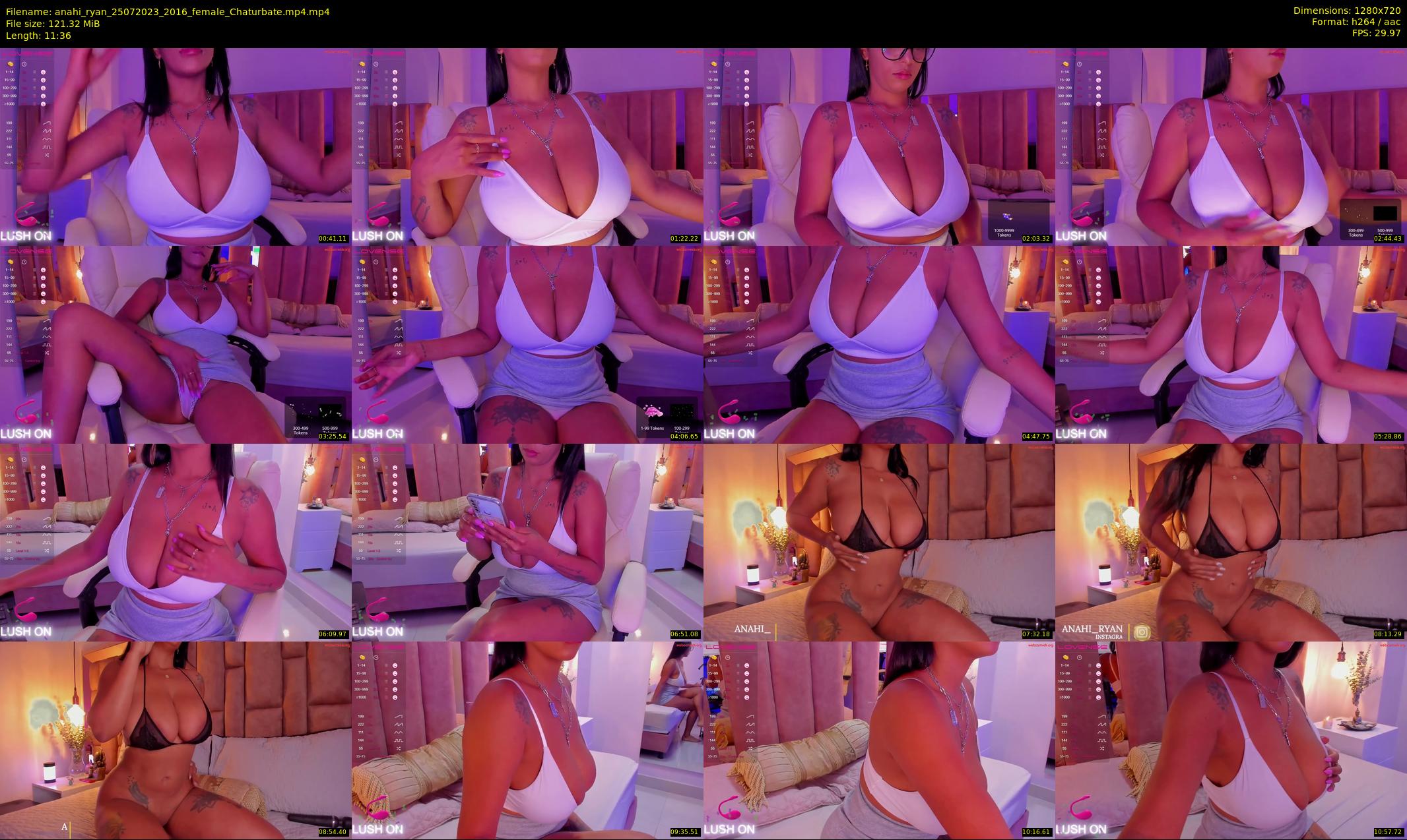 anahi_ryan — 12 minute Chaturbate female cam show recording, 720p, Jul 25, 2023