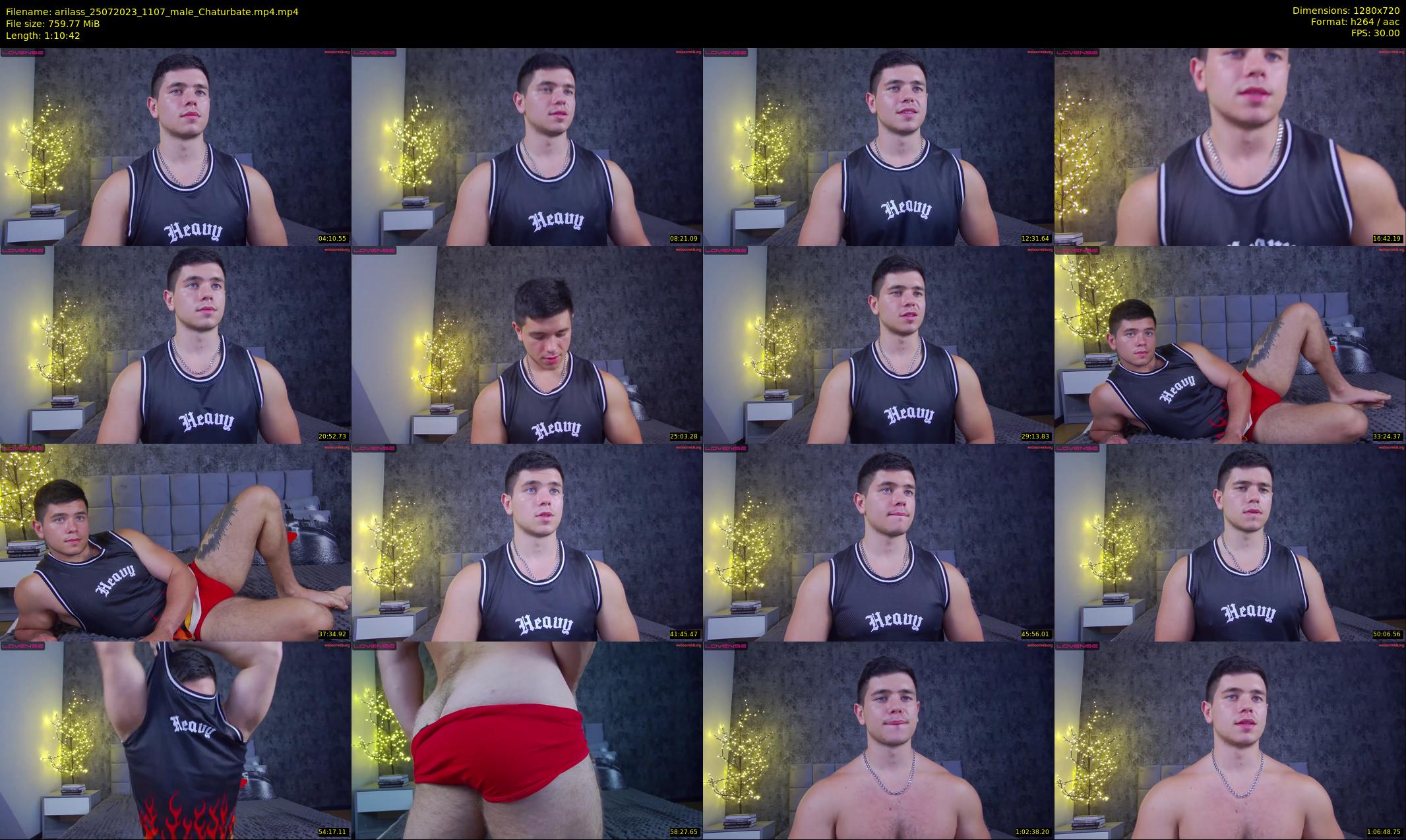 arilass — 71 minute Chaturbate male cam show recording, 720p, Jul 25, 2023