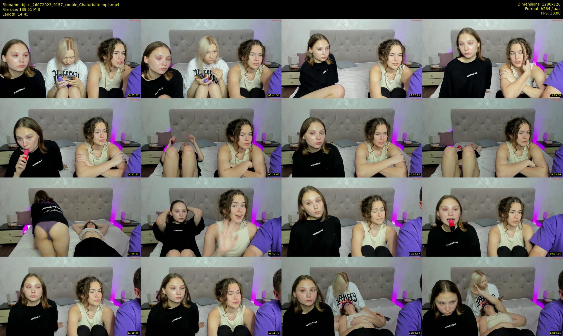 bjliki — 15 minute Chaturbate couple cam show recording, 720p, Jul 26, 2023