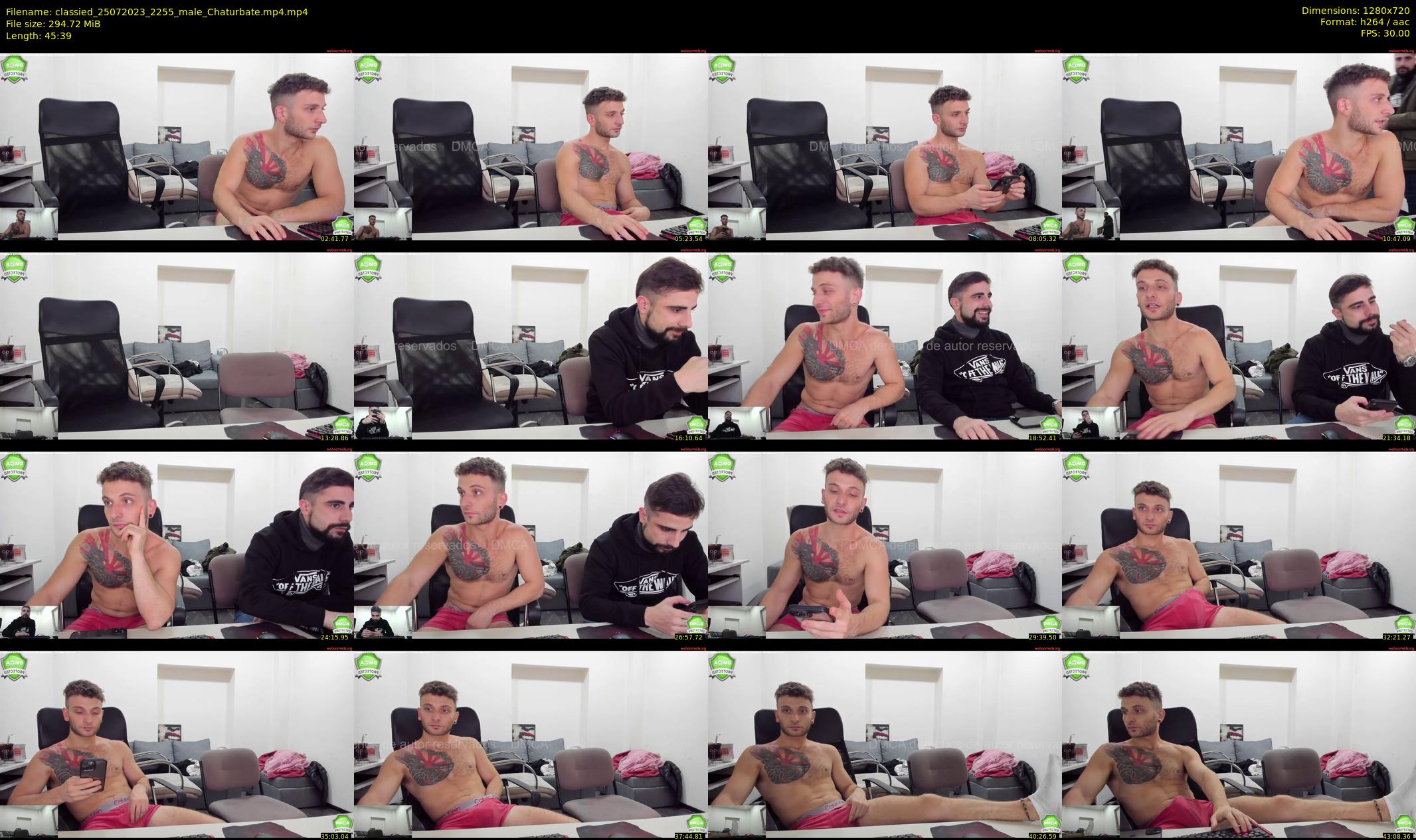 classied — 46 minute Chaturbate male cam show recording, 720p, Jul 25, 2023