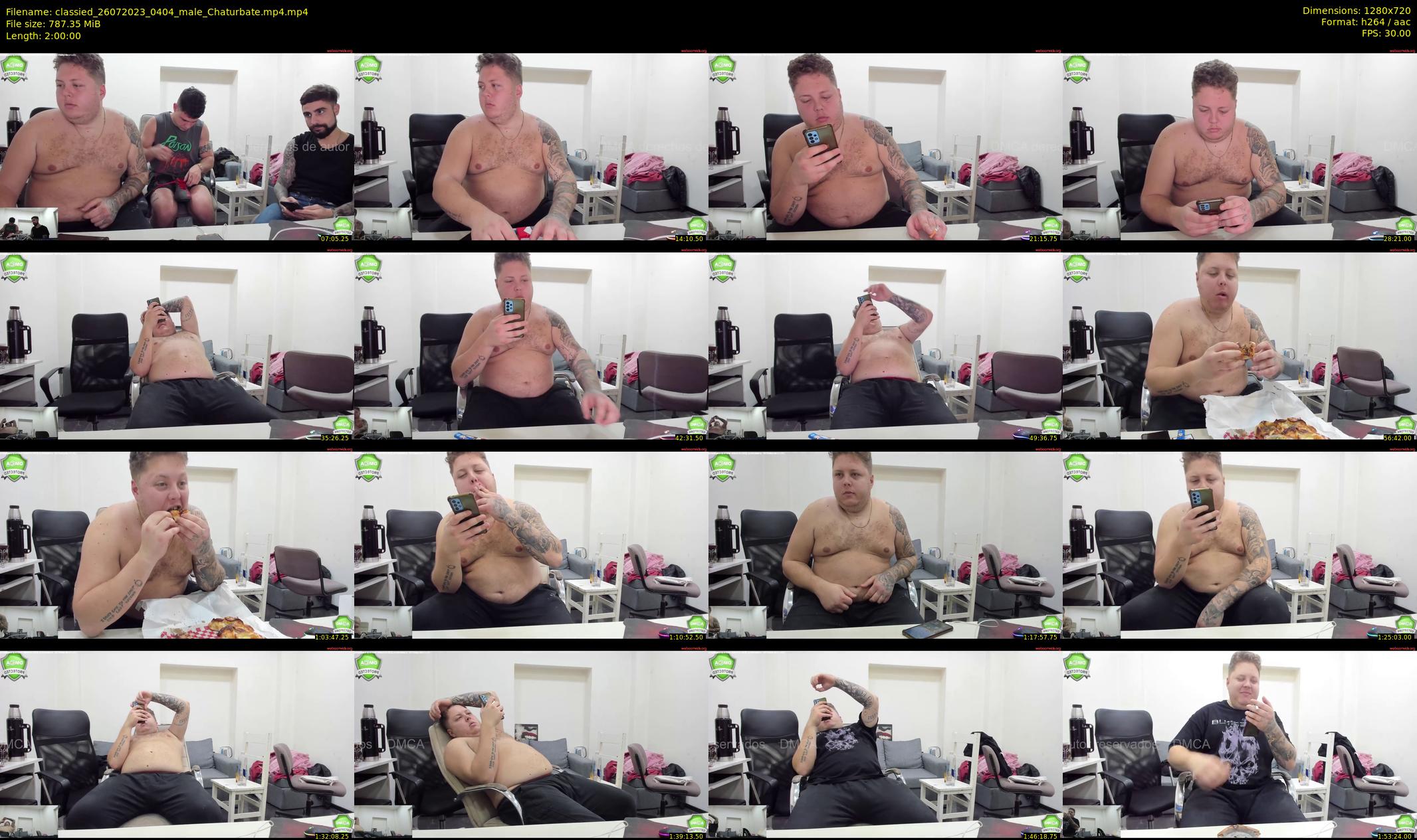 classied — 120 minute Chaturbate male cam show recording, 720p, Jul 26, 2023