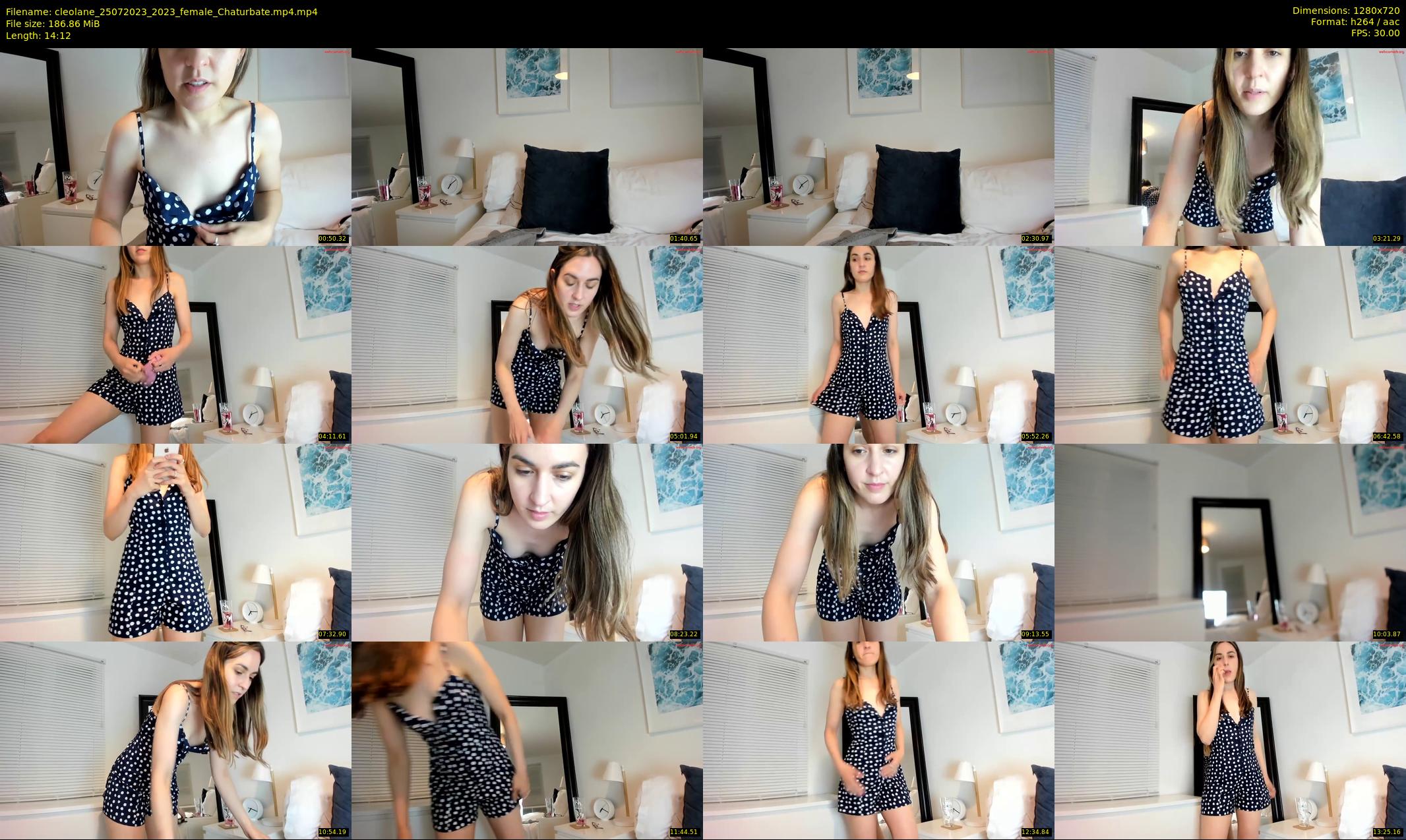 cleolane — 15 minute Chaturbate female cam show recording, 720p, Jul 25, 2023