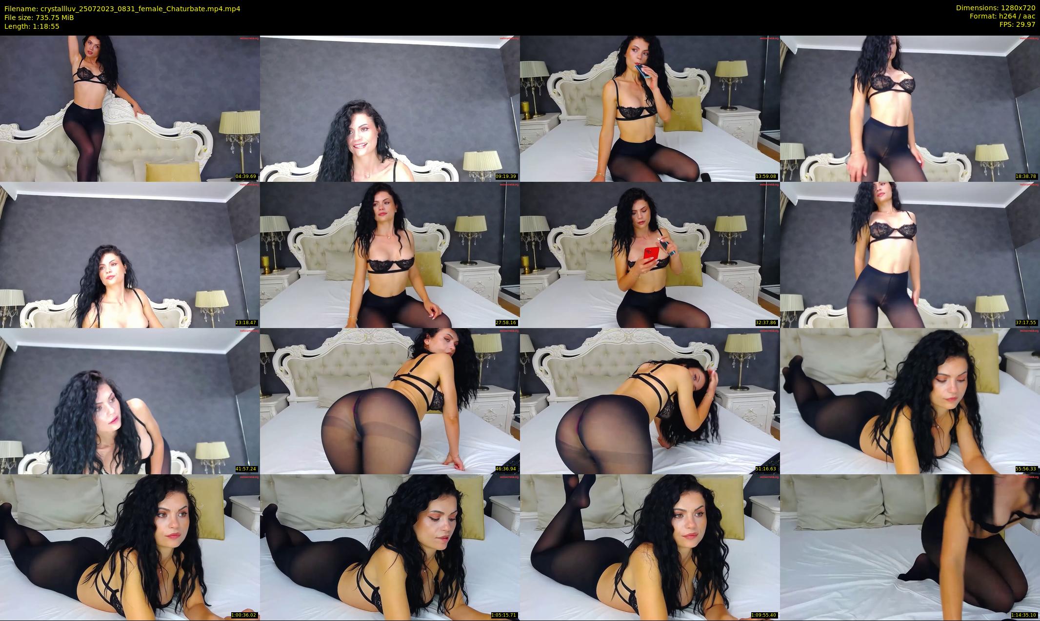 crystallluv — 79 minute Chaturbate female cam show recording, 720p, Jul 25, 2023