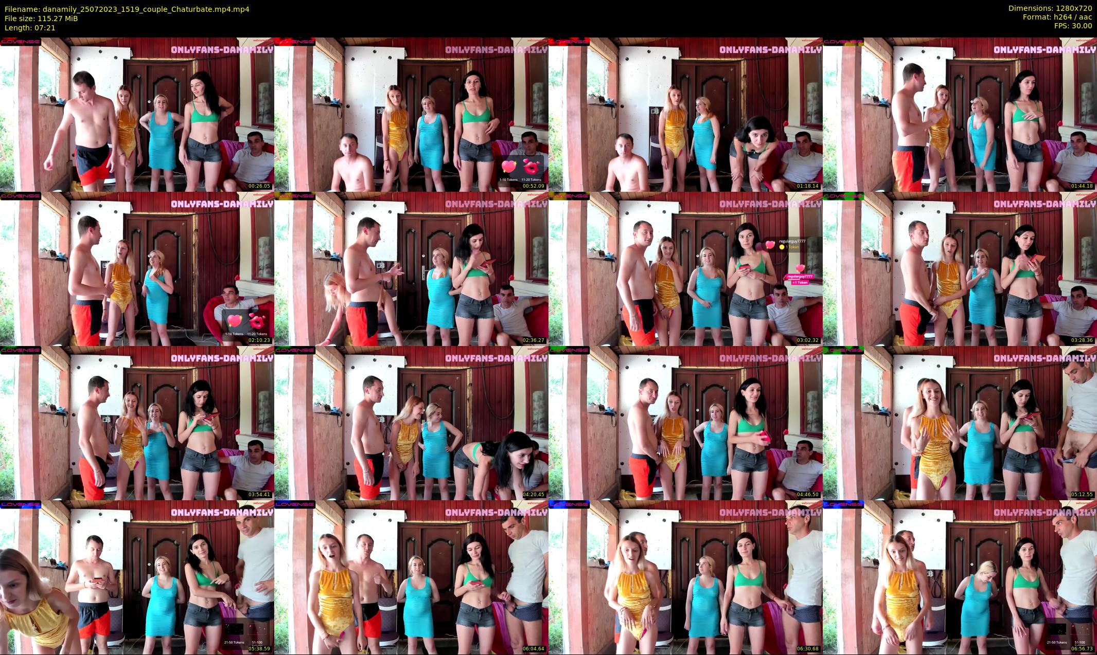 danamily — 8 minute Chaturbate female cam show recording, 720p, Jul 25, 2023