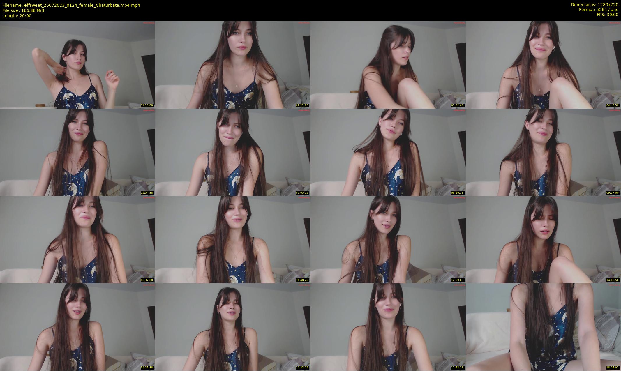 effsweet — 20 minute Chaturbate female cam show recording, 720p, Jul 26, 2023