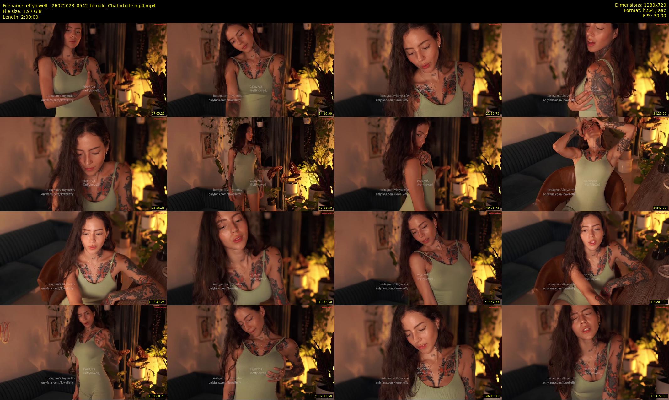 effylowell_ — 120 minute Chaturbate female cam show recording, 720p, Jul 26, 2023