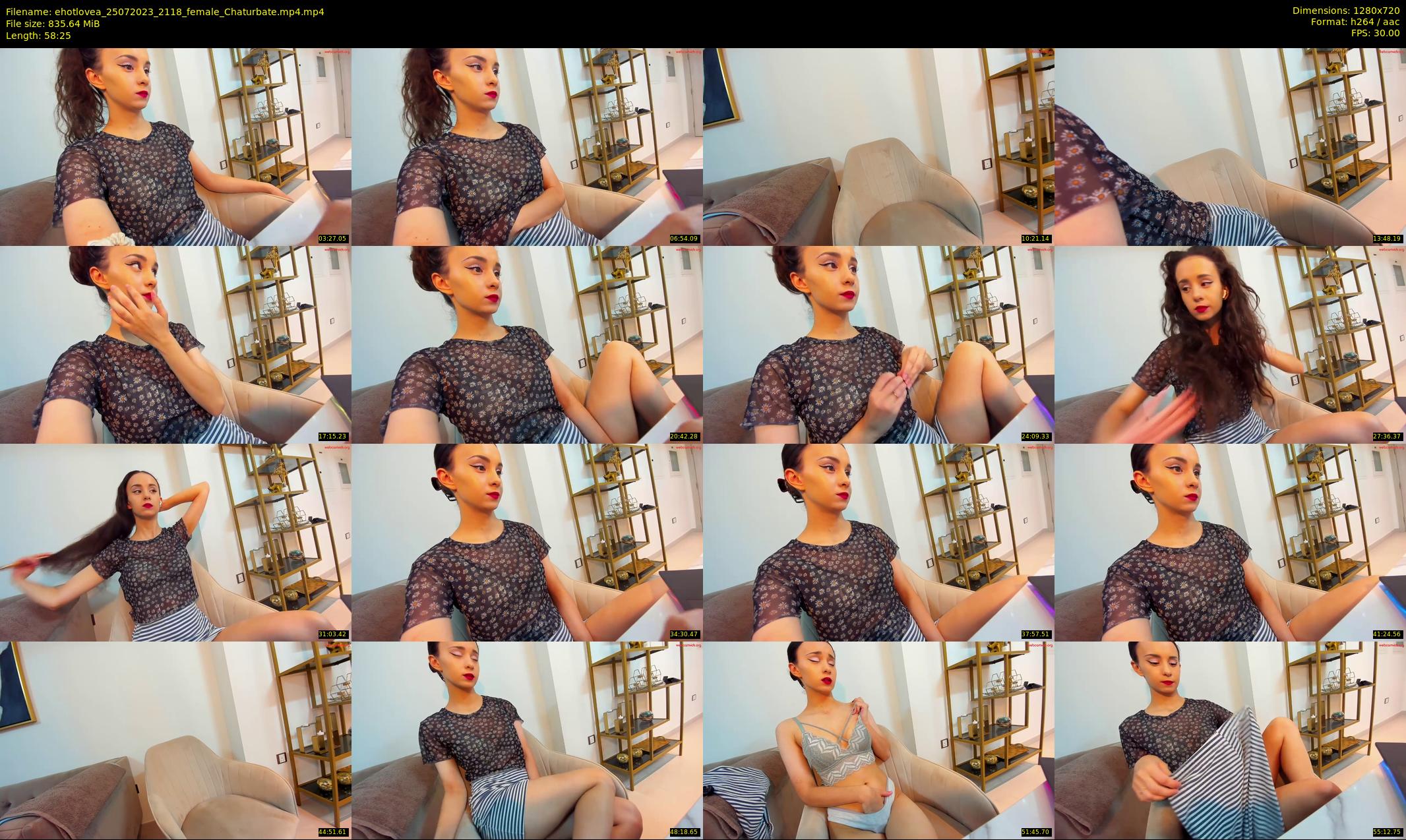 ehotlovea — 59 minute Chaturbate female cam show recording, 720p, Jul 25, 2023