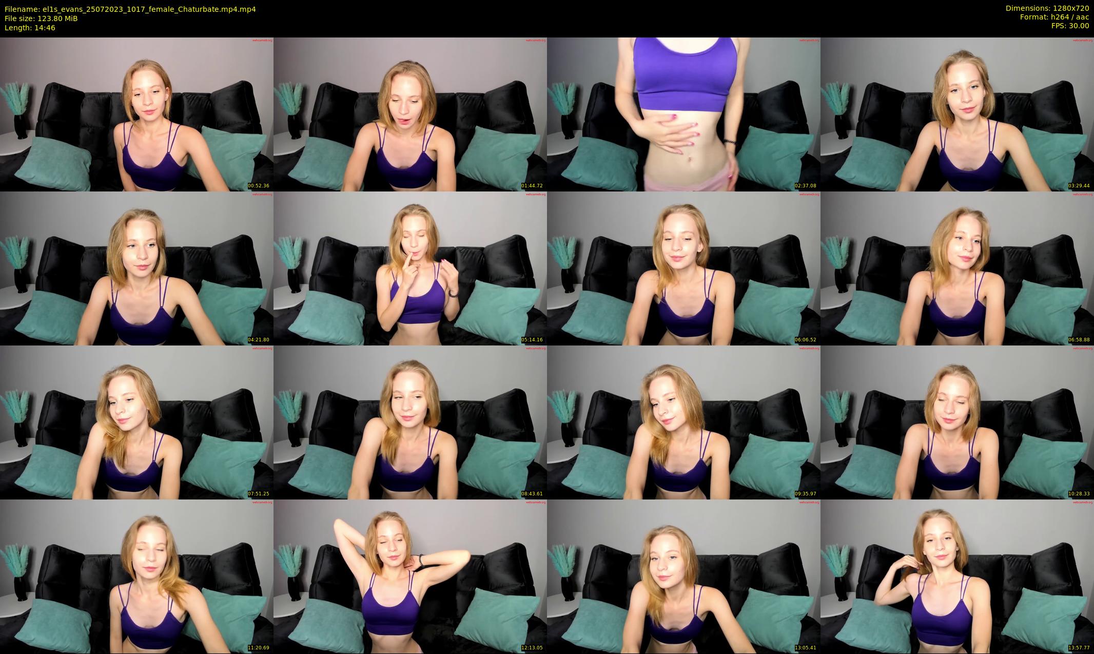 el1s_evans — 15 minute Chaturbate female cam show recording, 720p, Jul 25, 2023