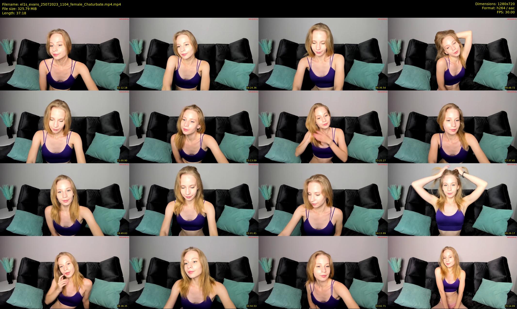 el1s_evans — 38 minute Chaturbate female cam show recording, 720p, Jul 25, 2023
