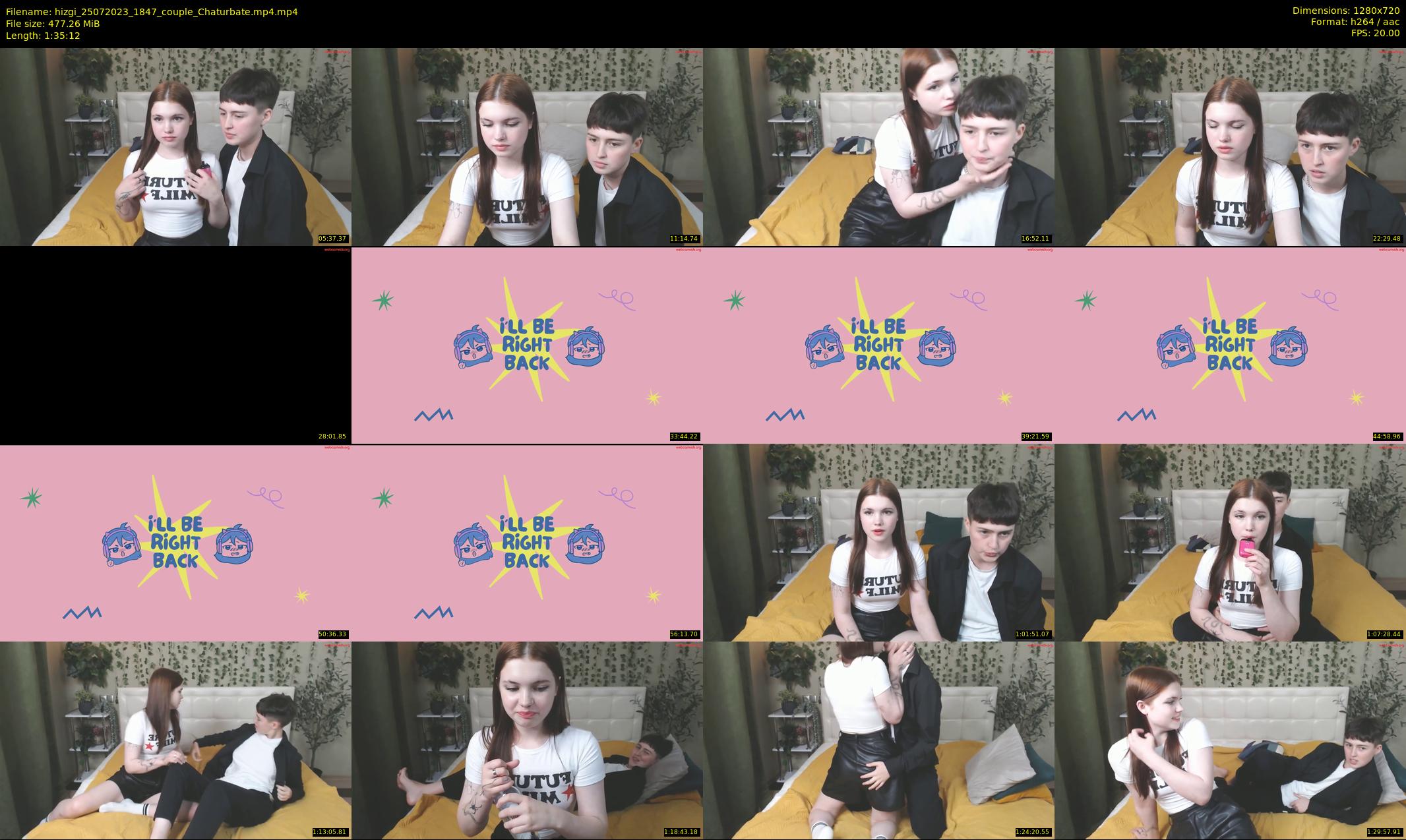 hizgi — 96 minute Chaturbate couple cam show recording, 720p, Jul 25, 2023